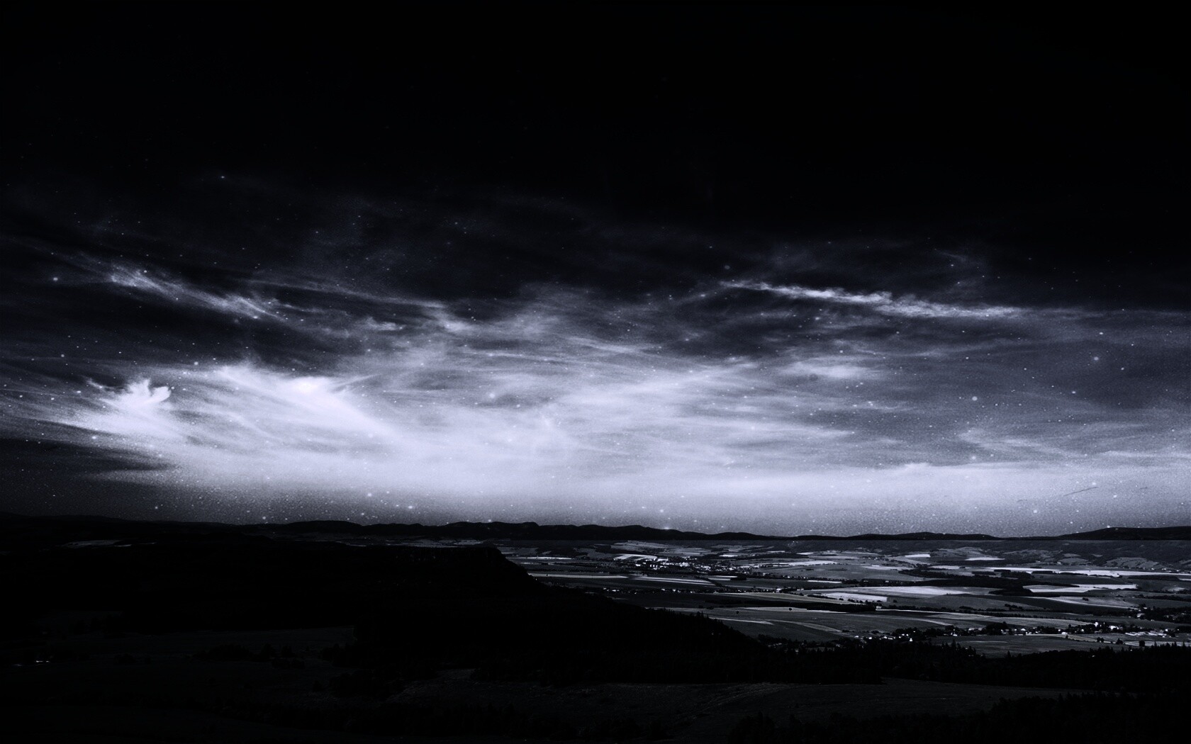 Вид на равнину обои