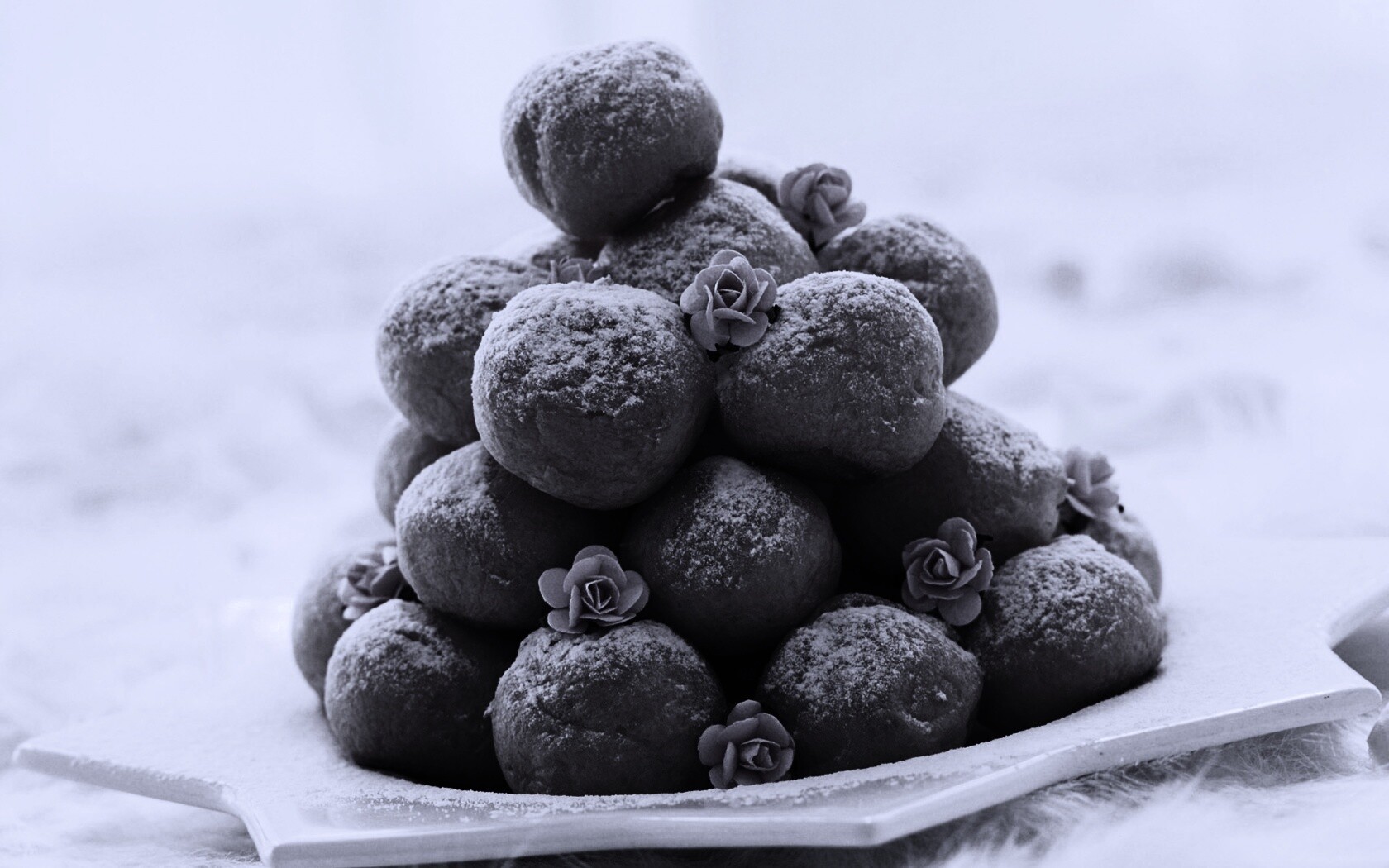 Круглые пироженки обои