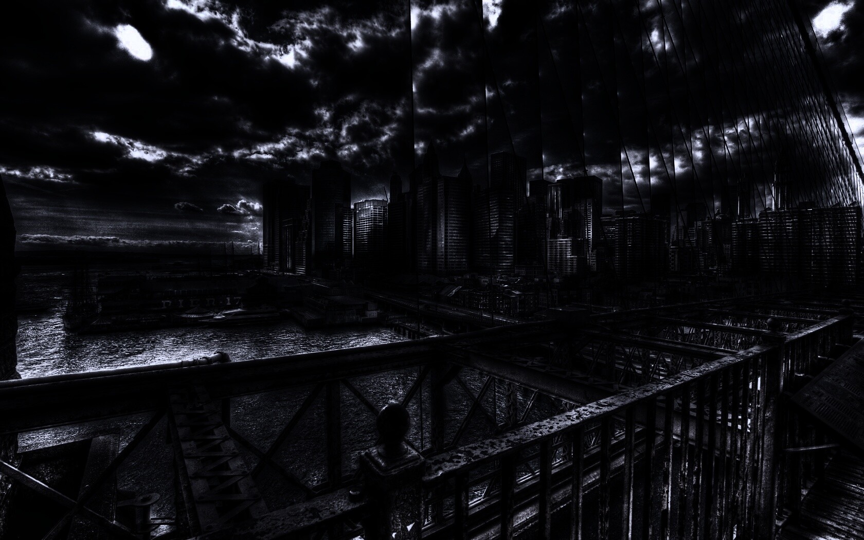 Вид с моста обои