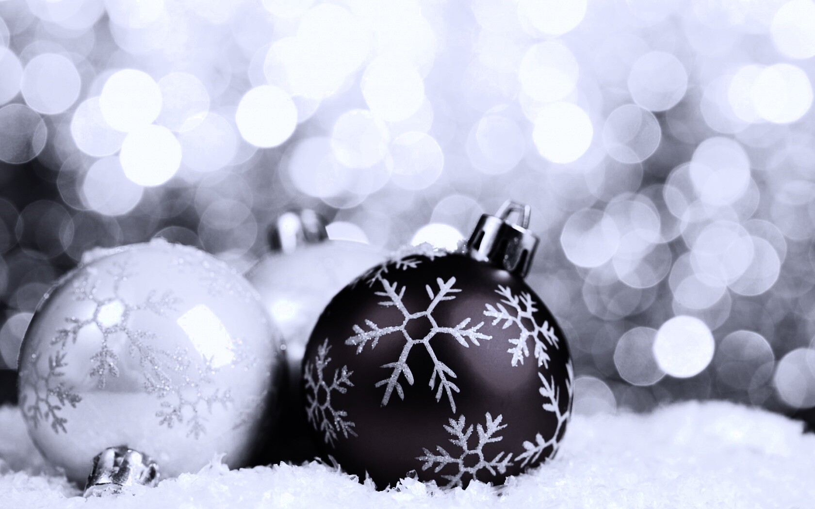 Новогодние игрушки обои