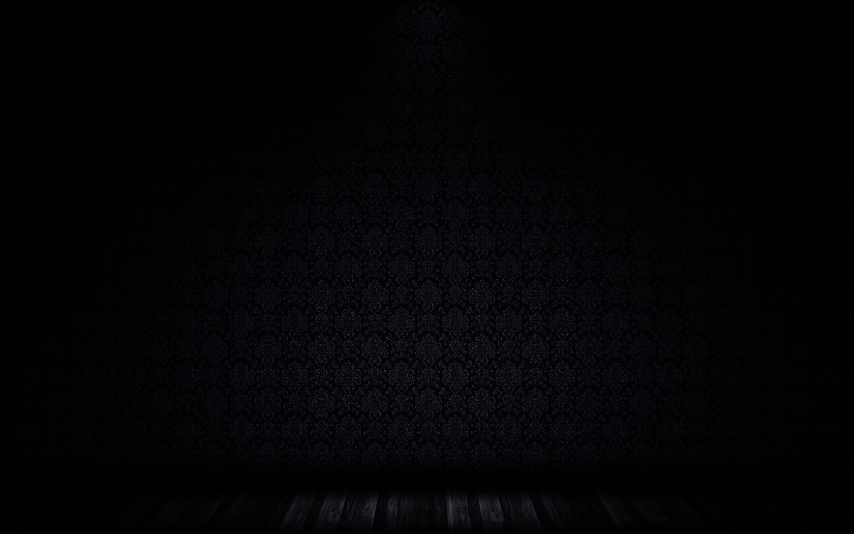 Комната с узорными обоями обои