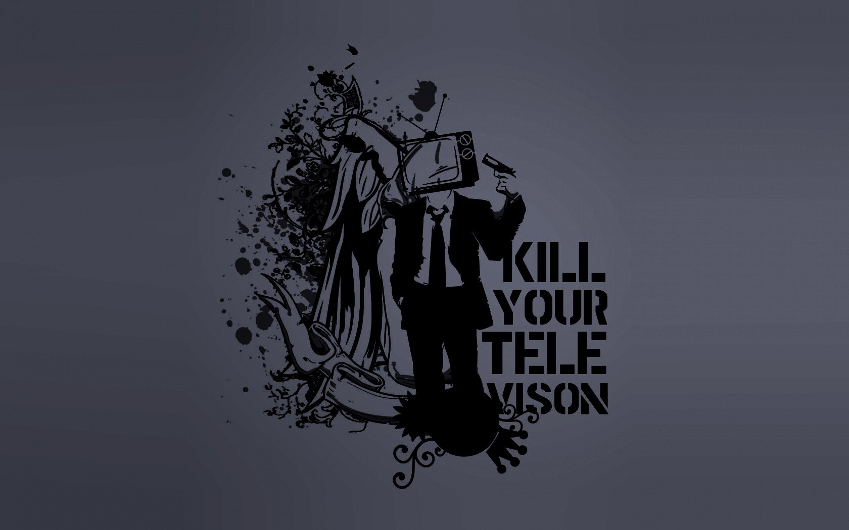 Убейте свой телевизор обои
