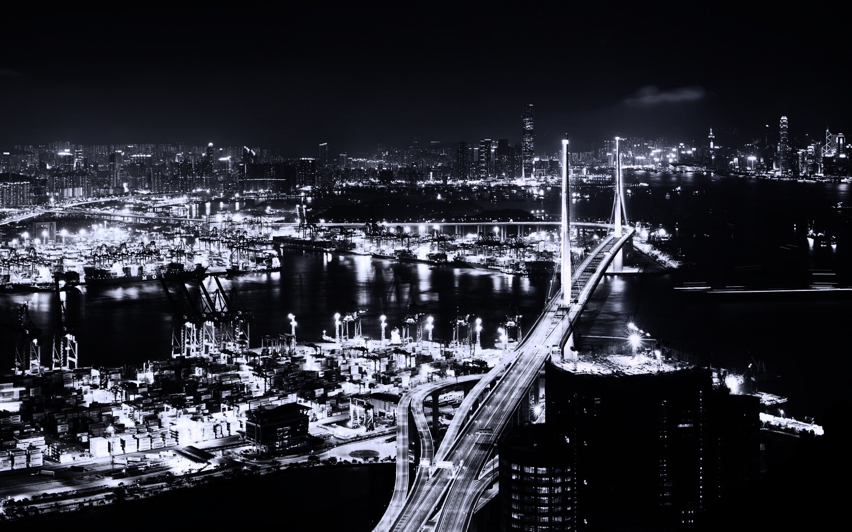 Ночная городская жизнь обои