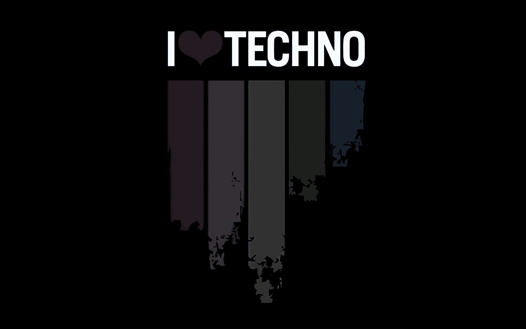 Я люблю техно обои