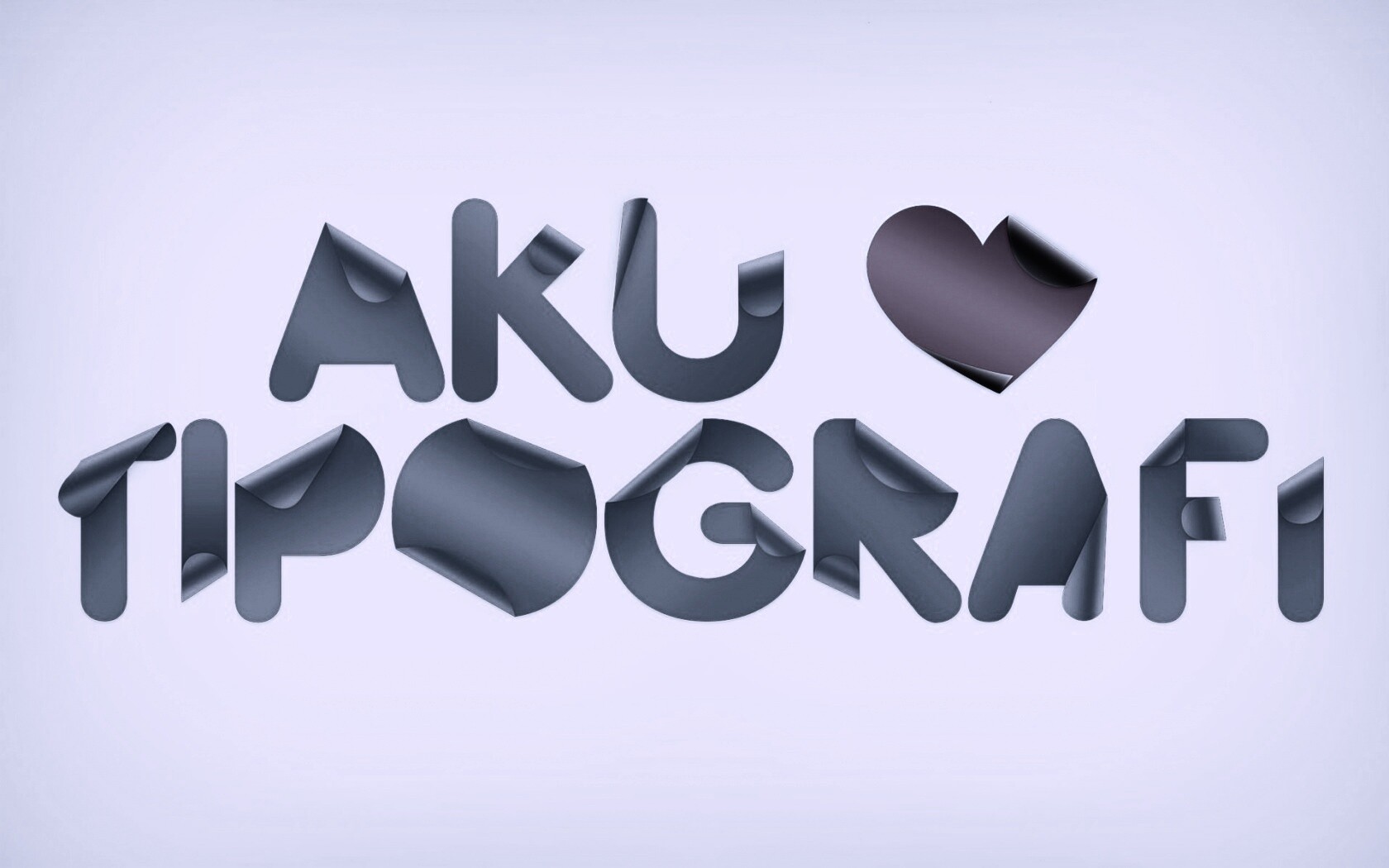 Любовь к типографика обои