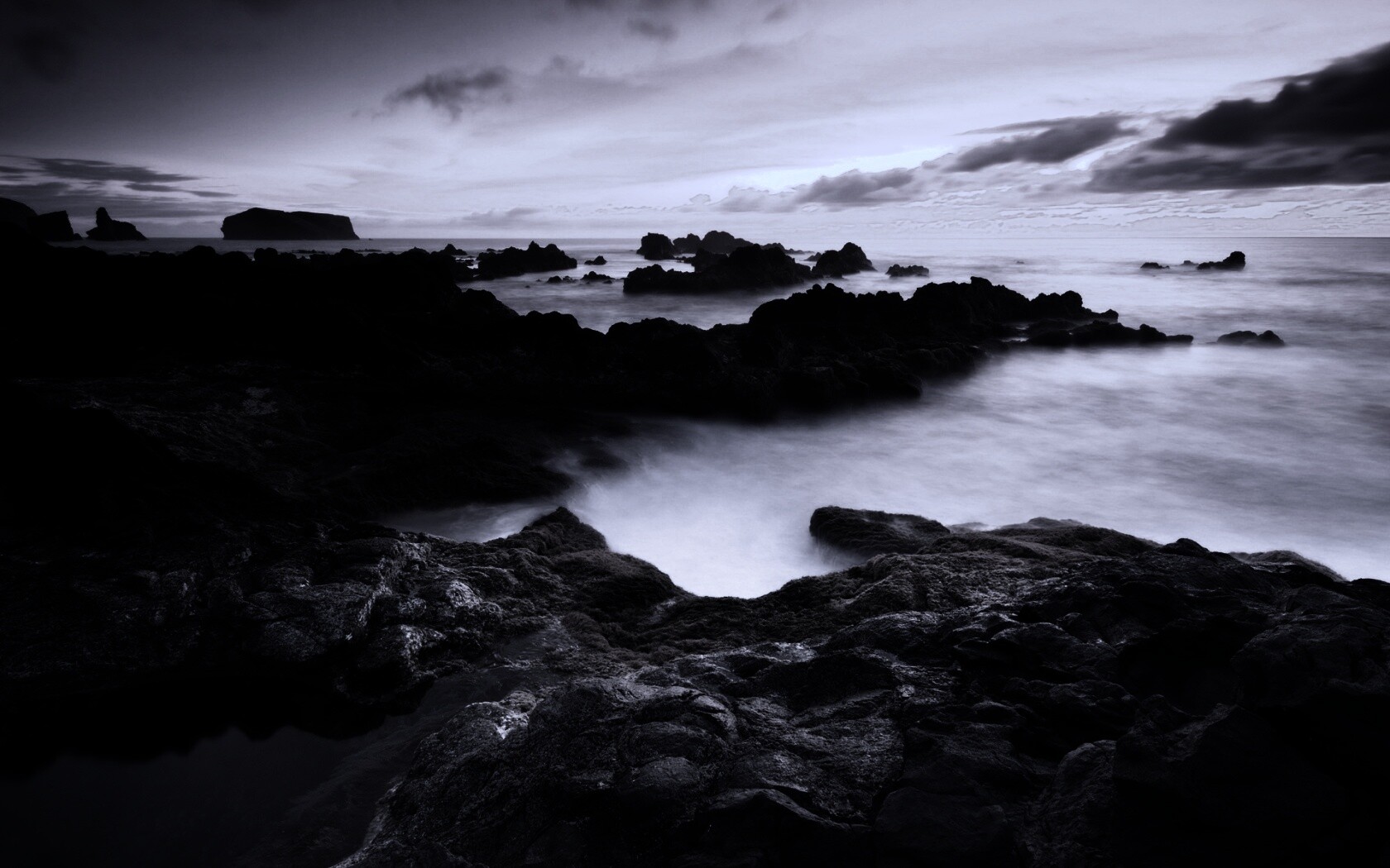 Острова в тумане обои