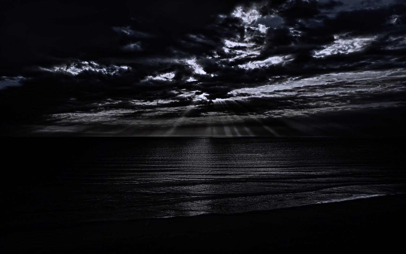 Красивый закатный берег обои