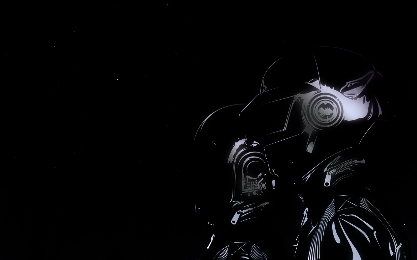 Яркий скетч Daft Punk обои