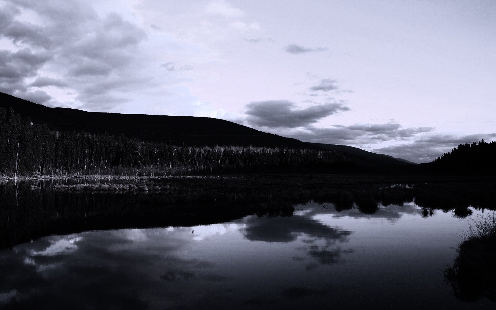 Осеннее озеро обои