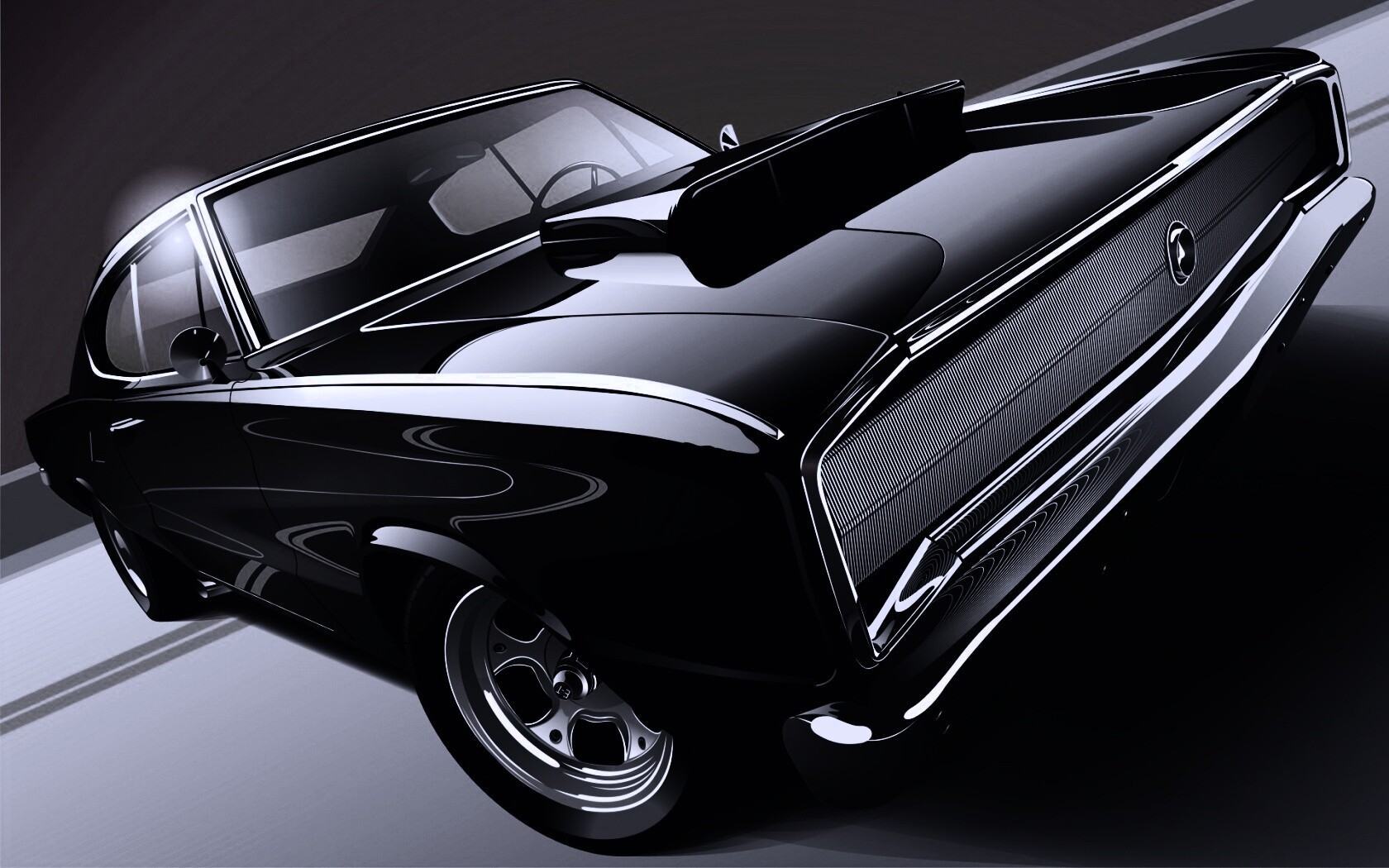 Векторный мускулкар обои