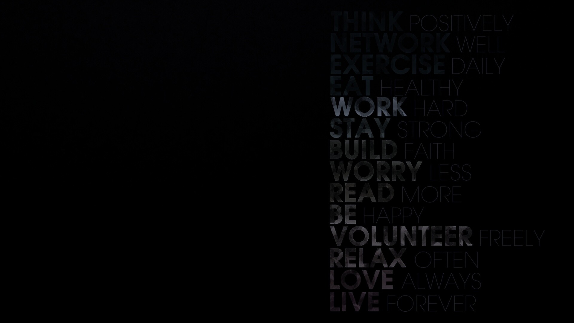 Think possitively обои