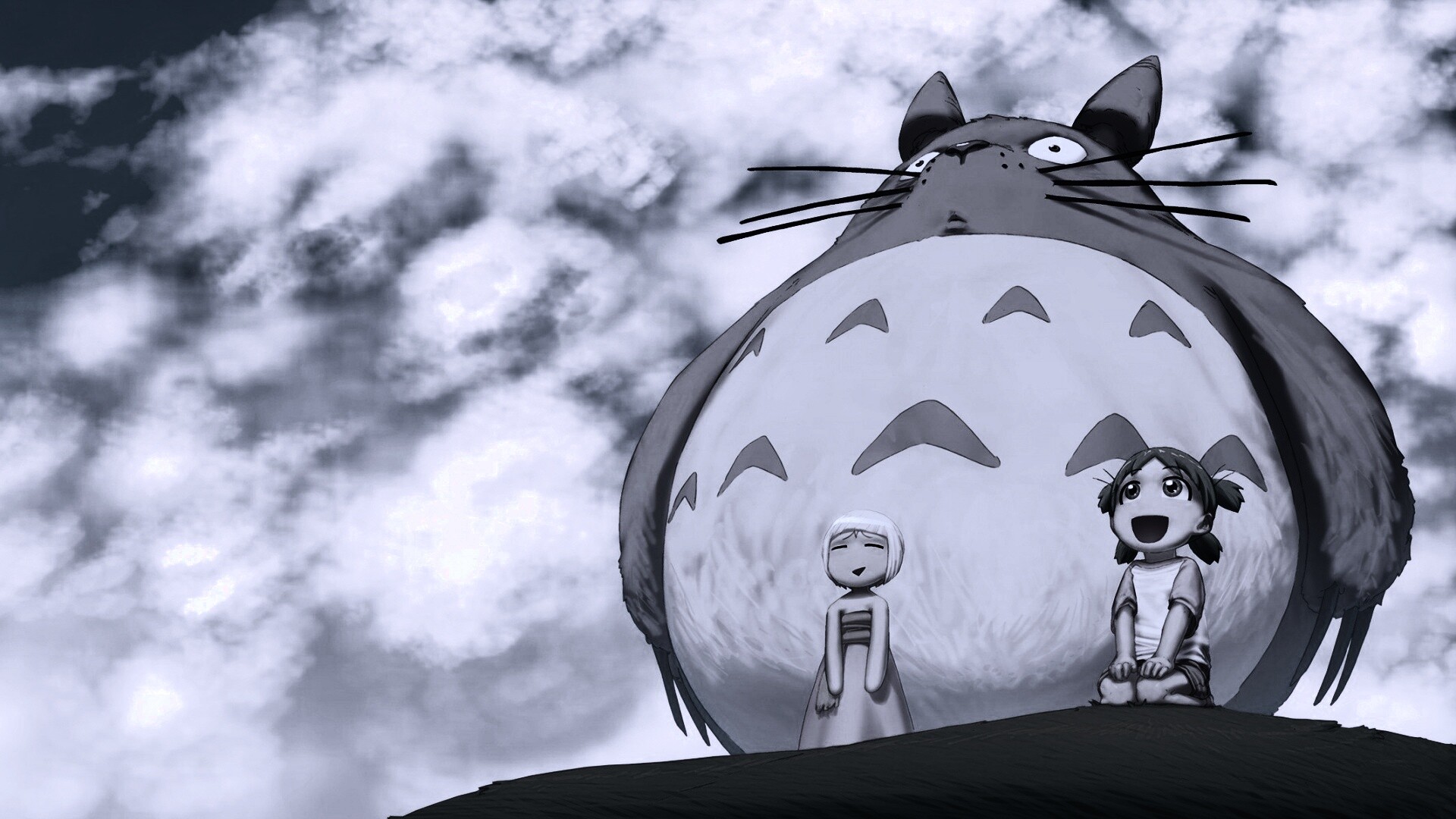 Дети с толстой мышью обои