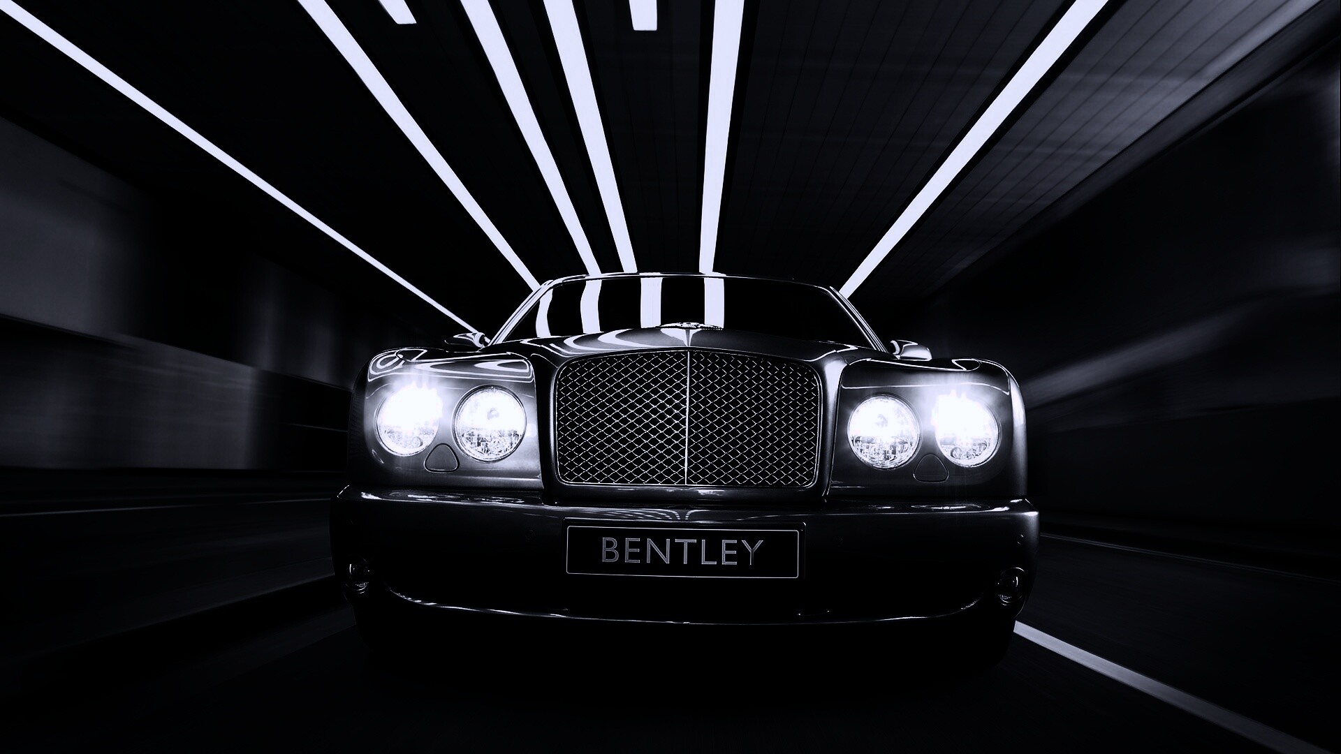 Бентли в тоннеле обои