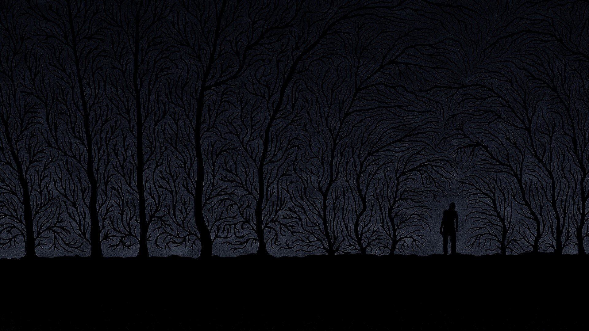 Смыкающиеся деревья обои