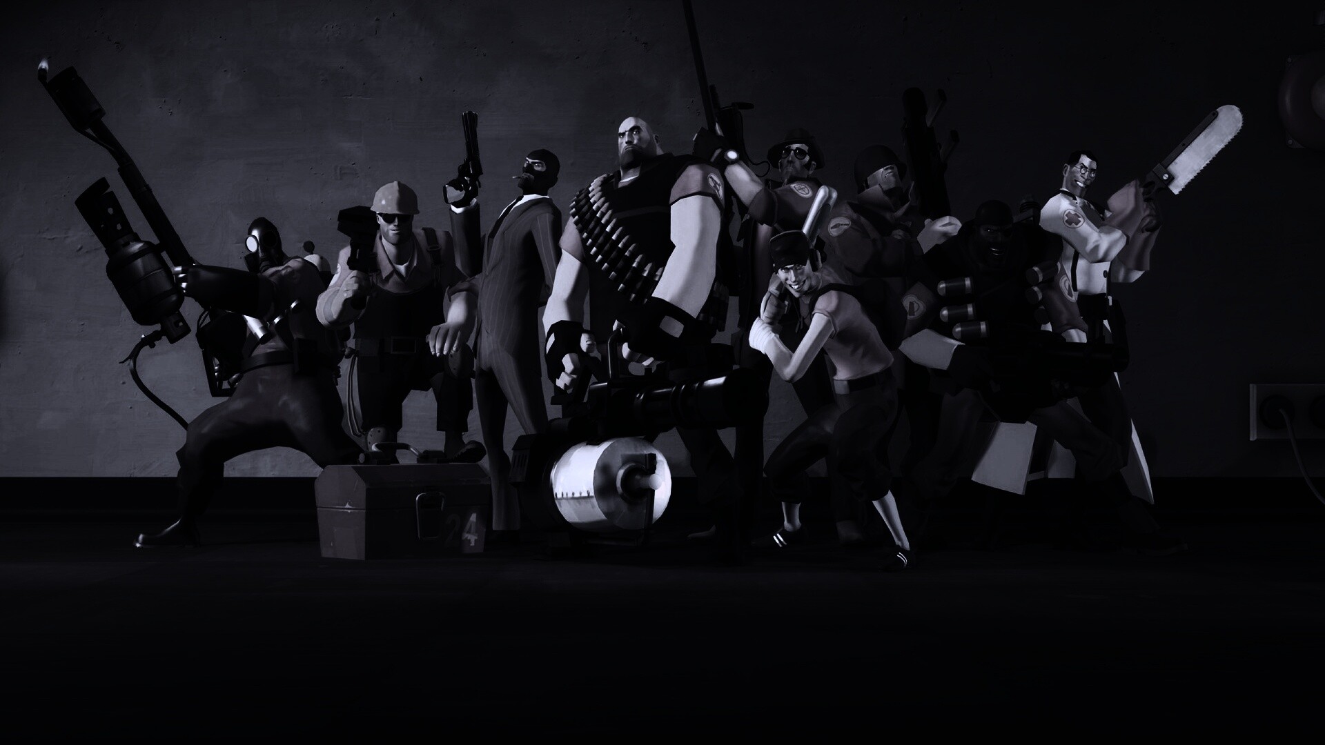 Герои игры Team Fortress 2 обои