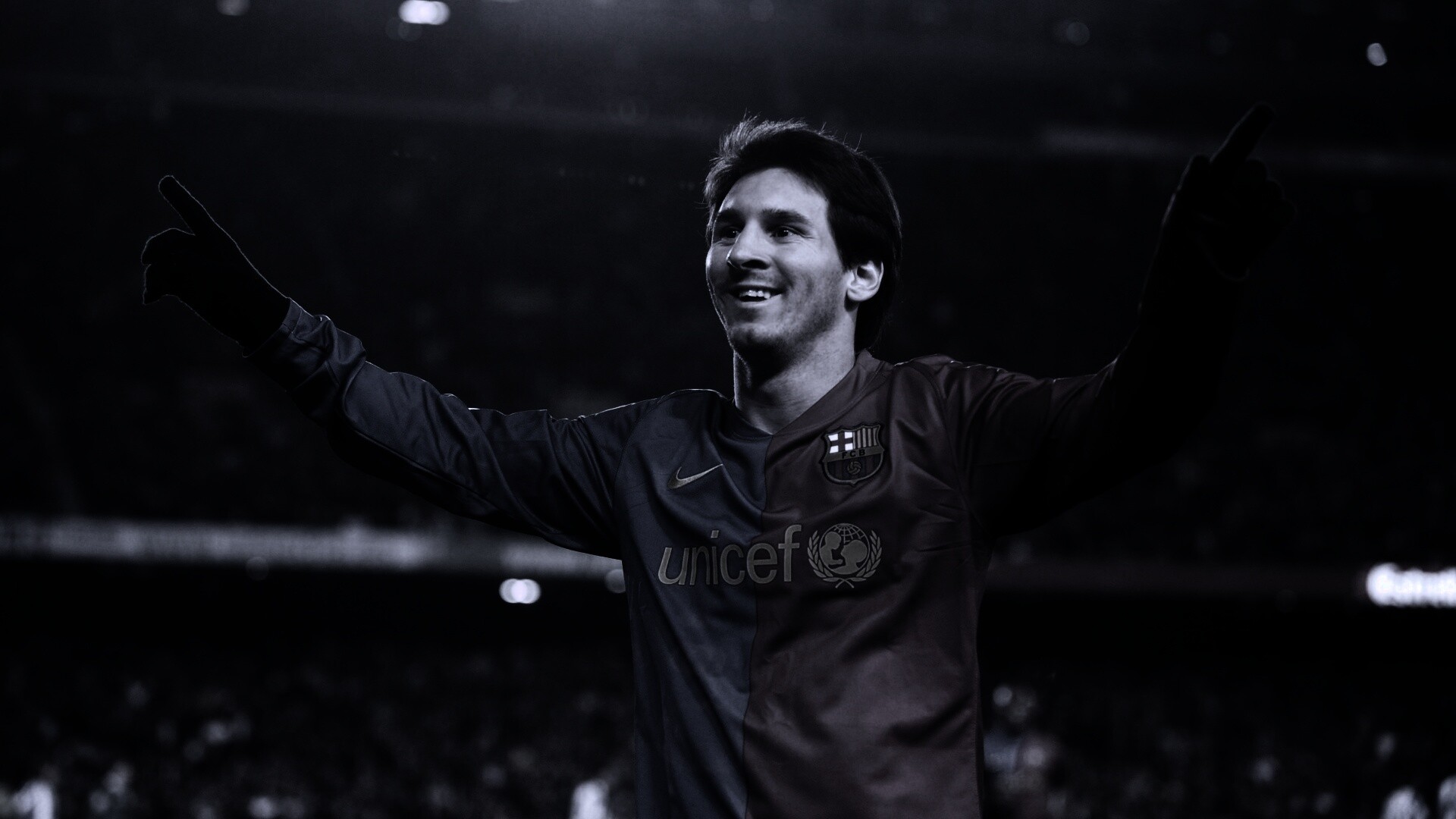 Месси на поле обои