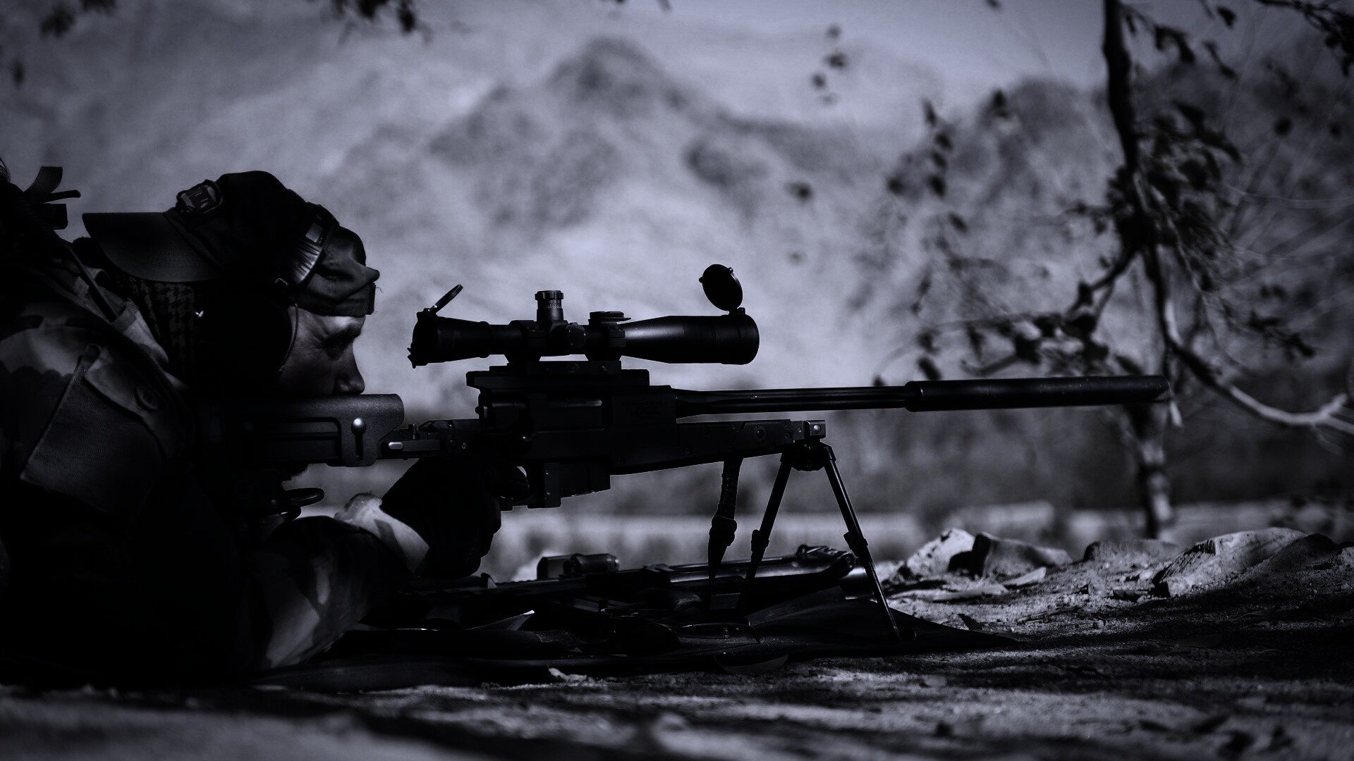 Стрелок в засаде обои