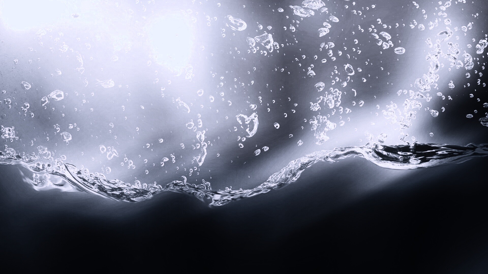 Пузырьки в воде обои