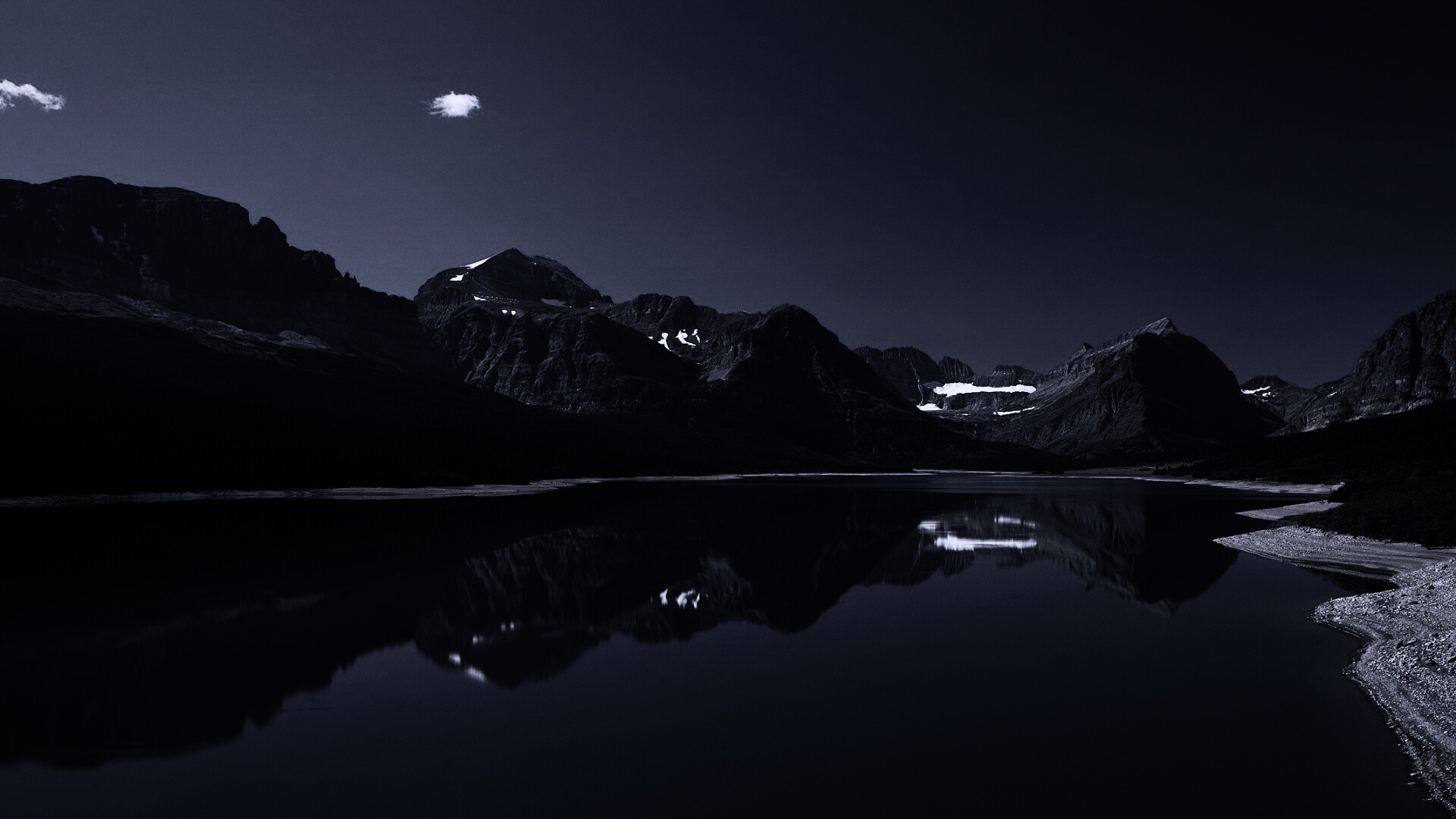 Синее горное озеро обои