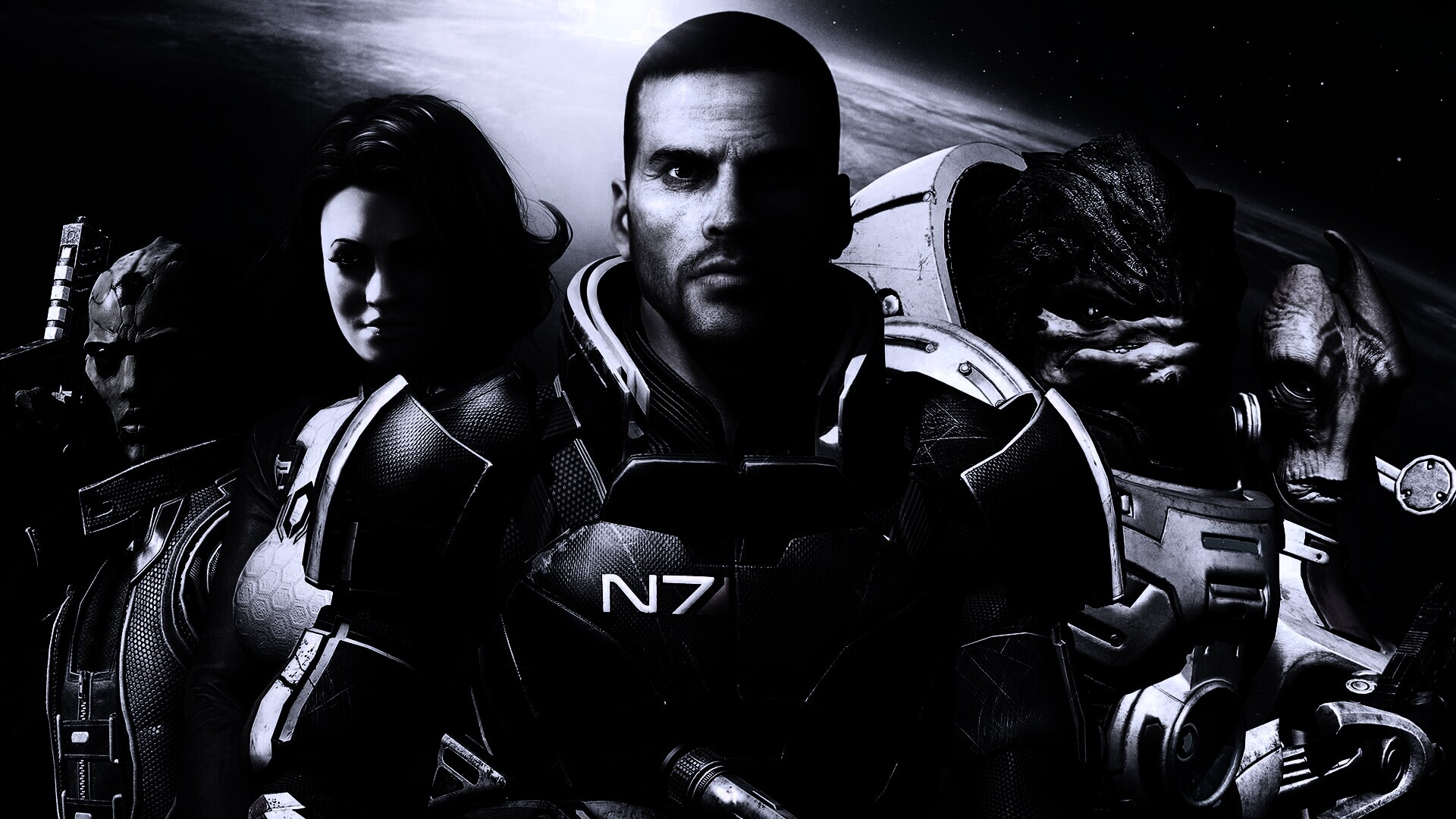 Mass Effect N7 обои