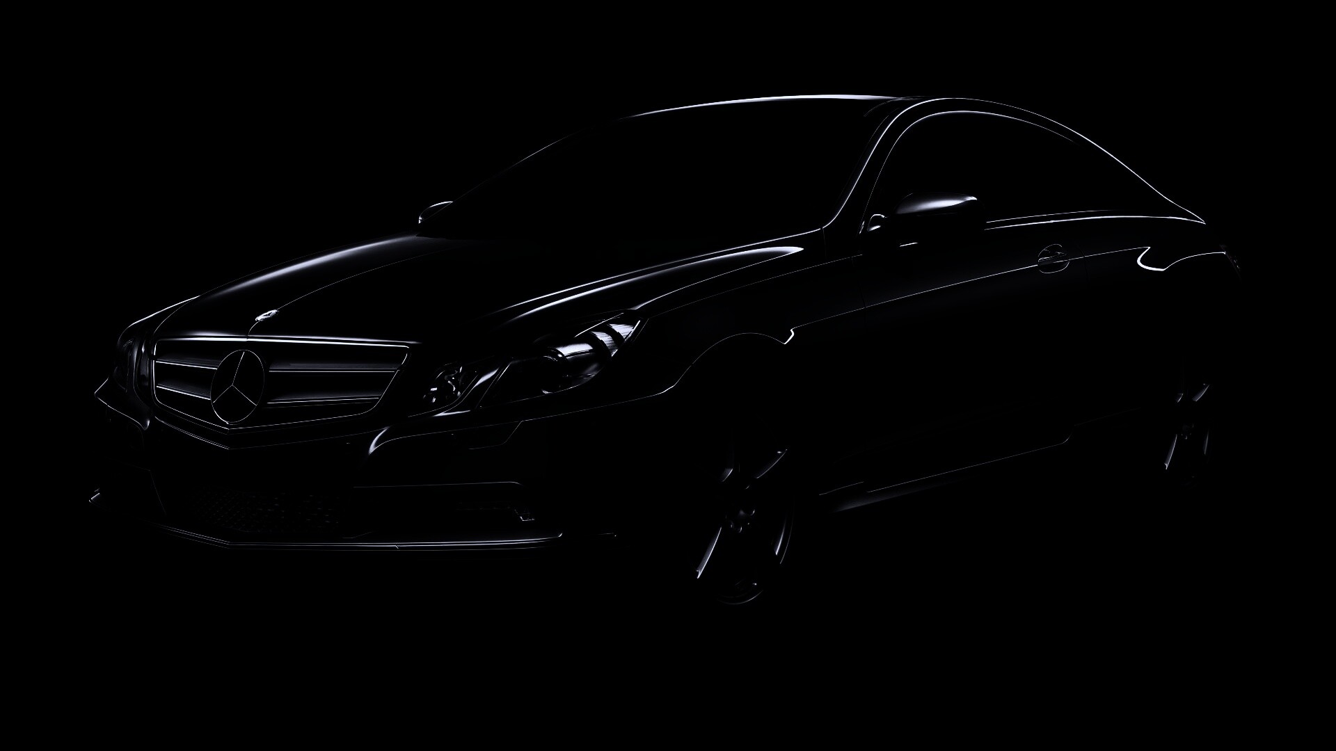 Черный Мерседес обои