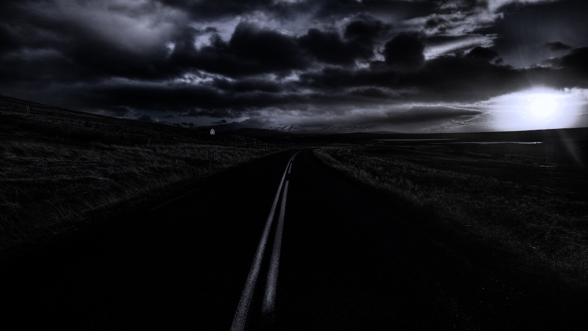 Пустая дорога обои