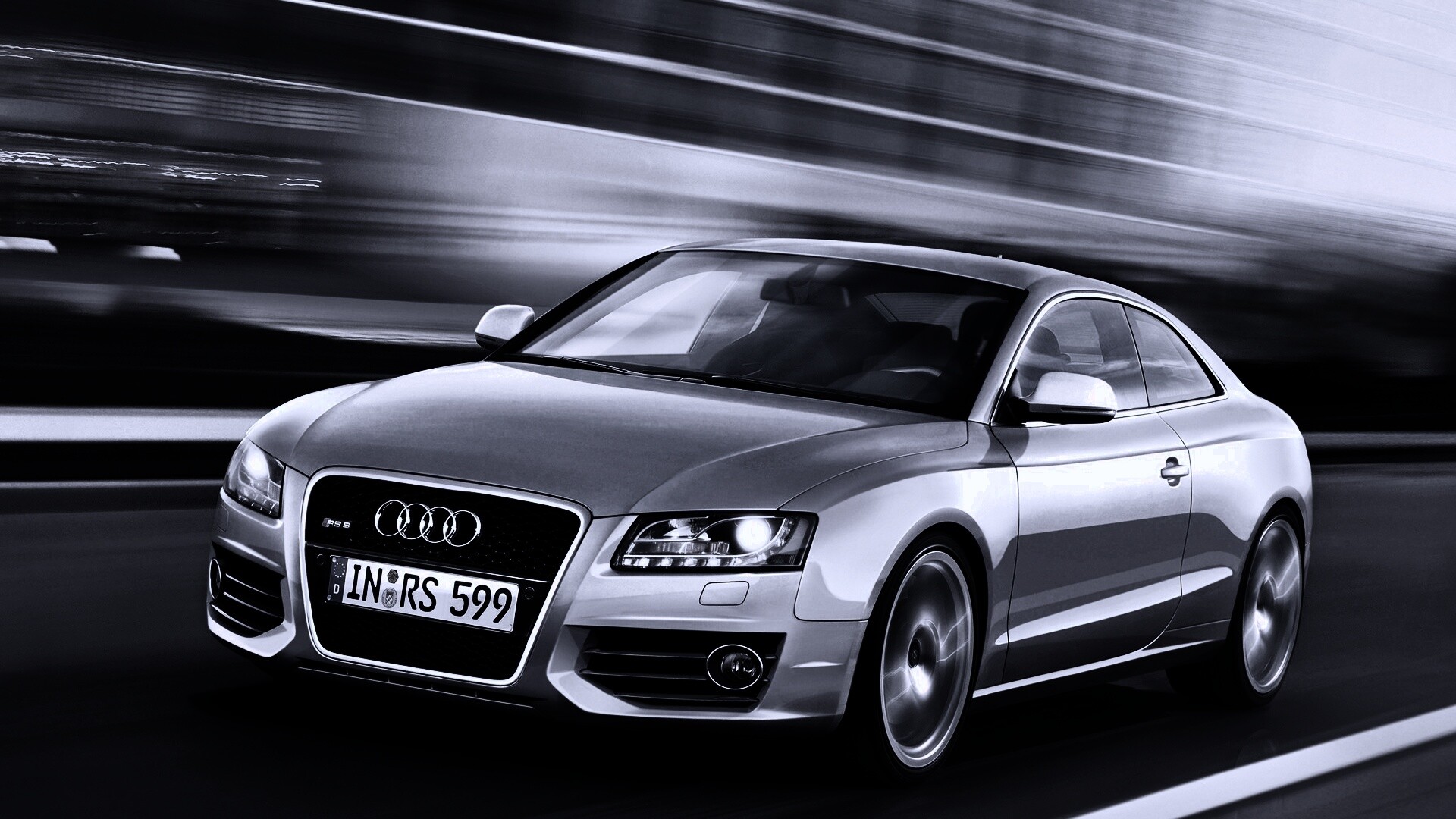 Ауди на скорости обои