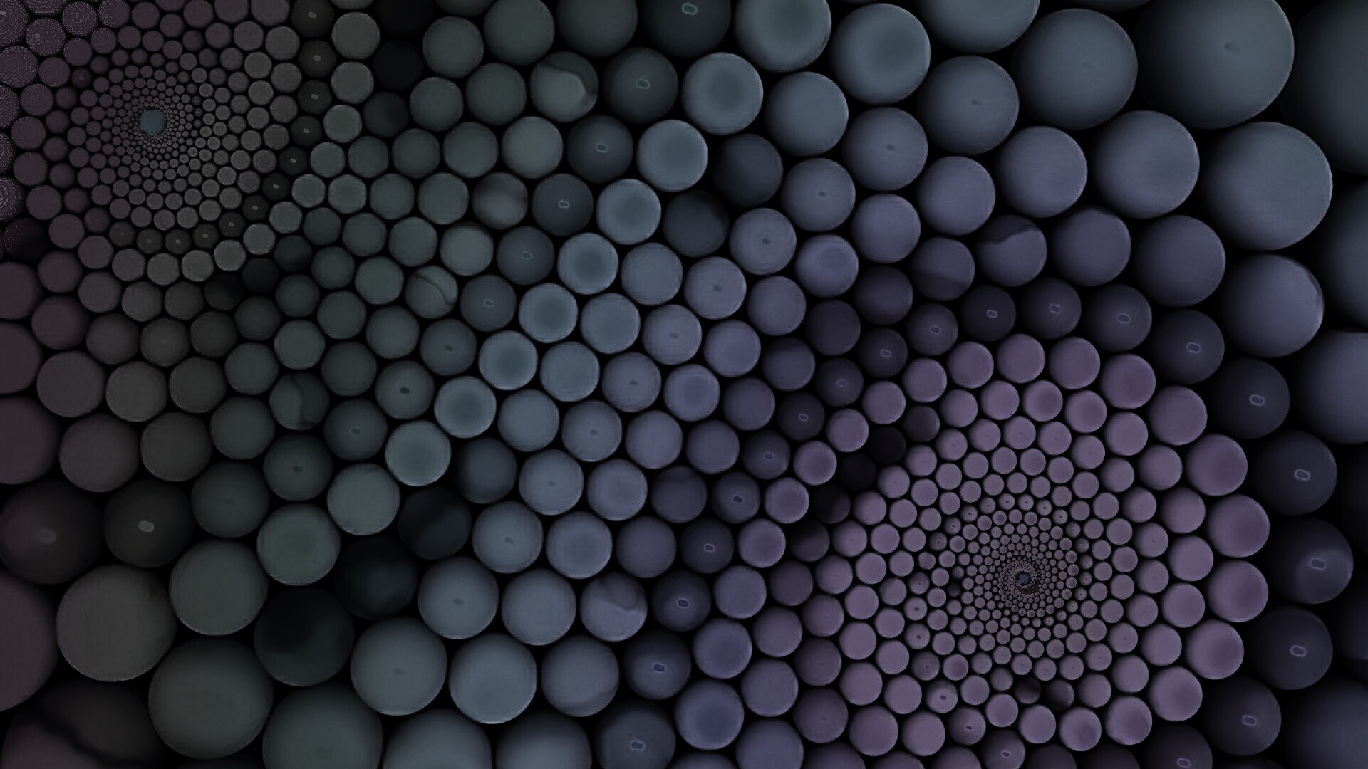 Радужные спирали из шариков обои