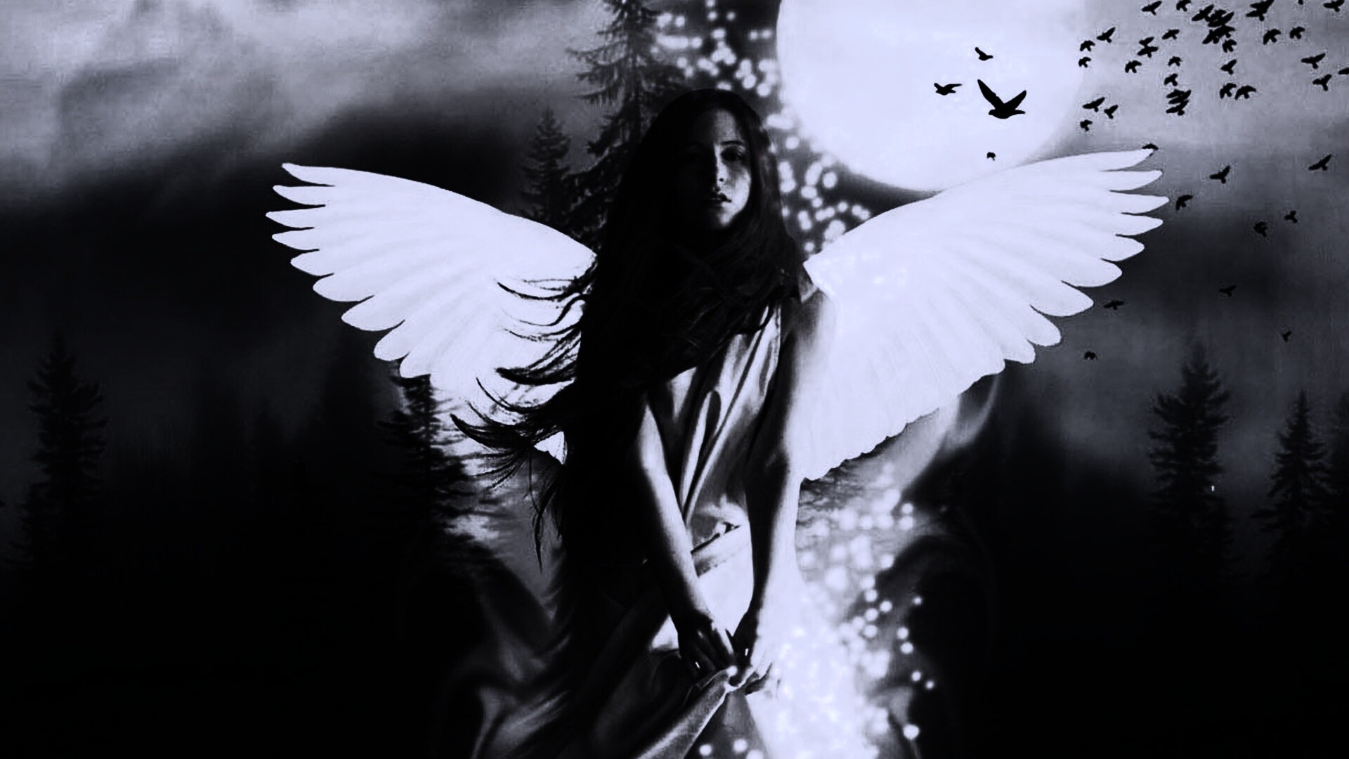 Девушка-ангел обои