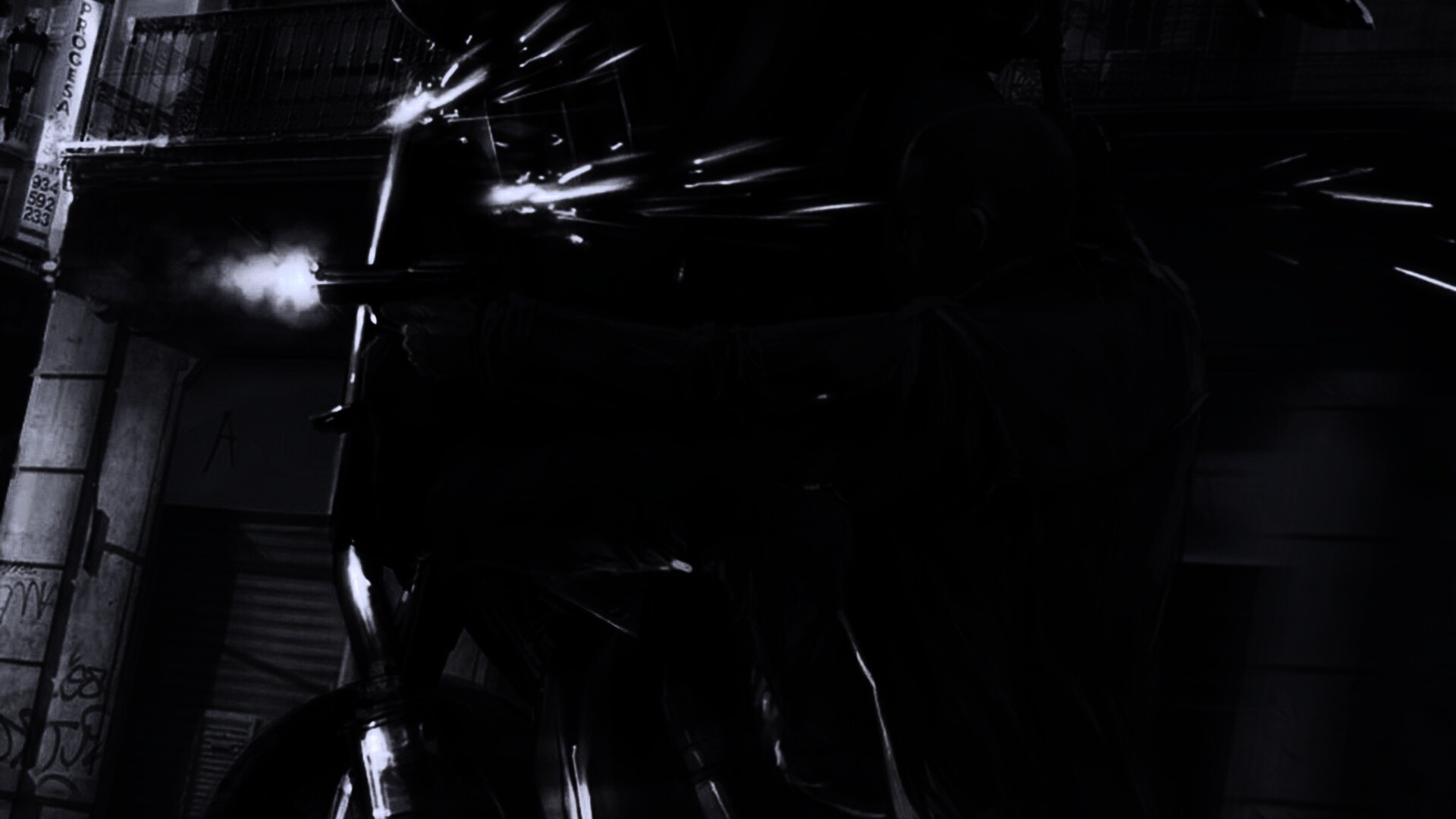 Негр на мотоцикле обои