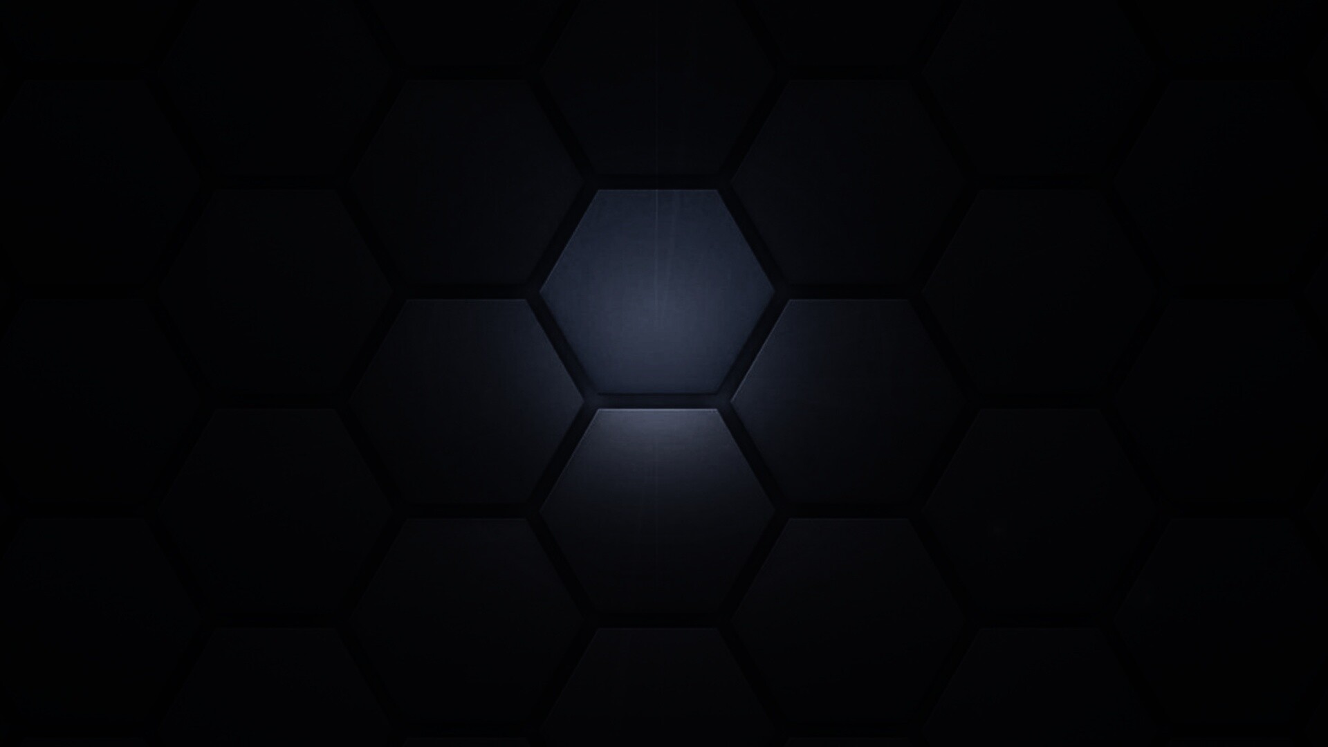 Светящийся синий шестиугольник обои