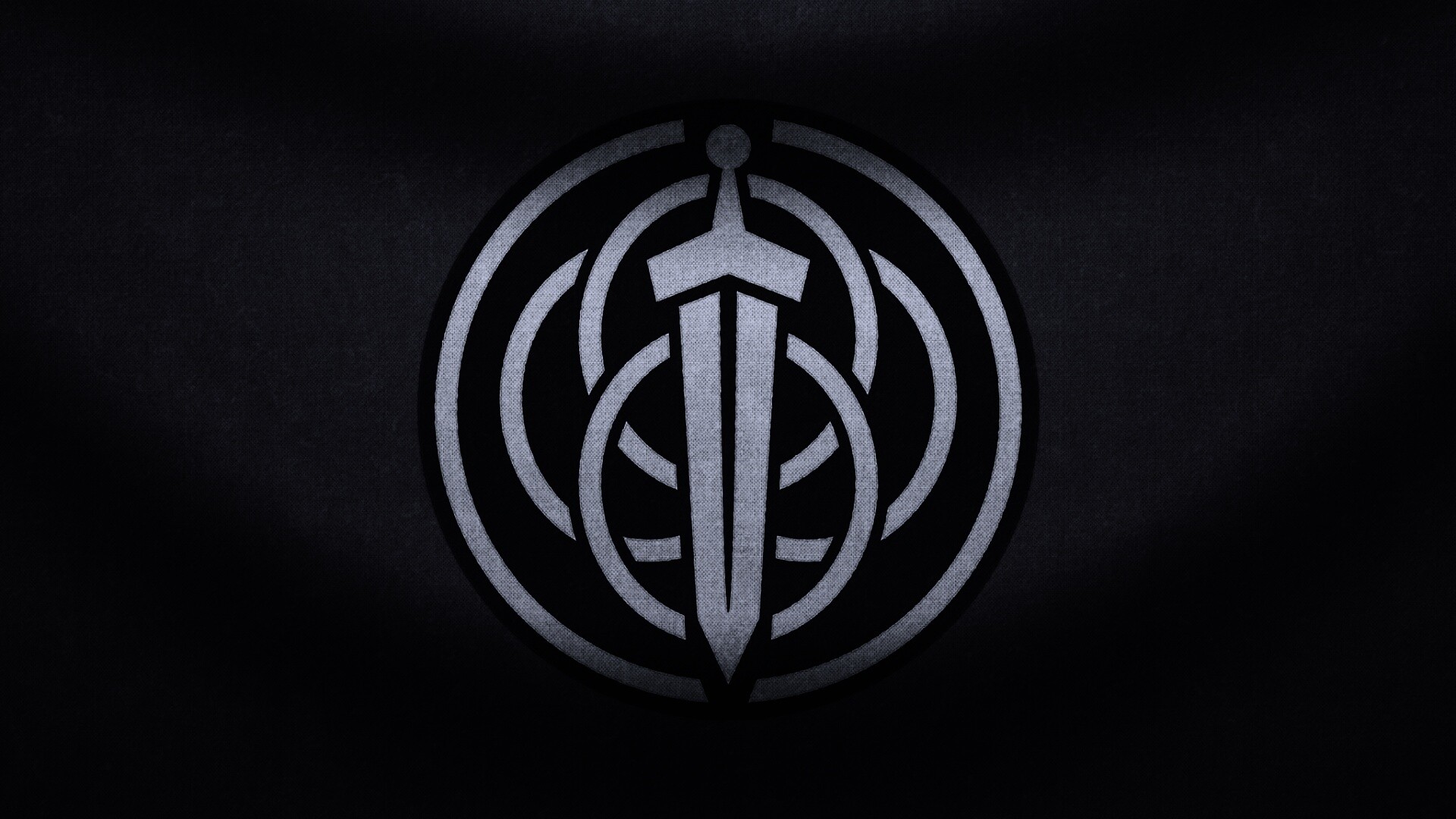 Меч на фоне колец обои