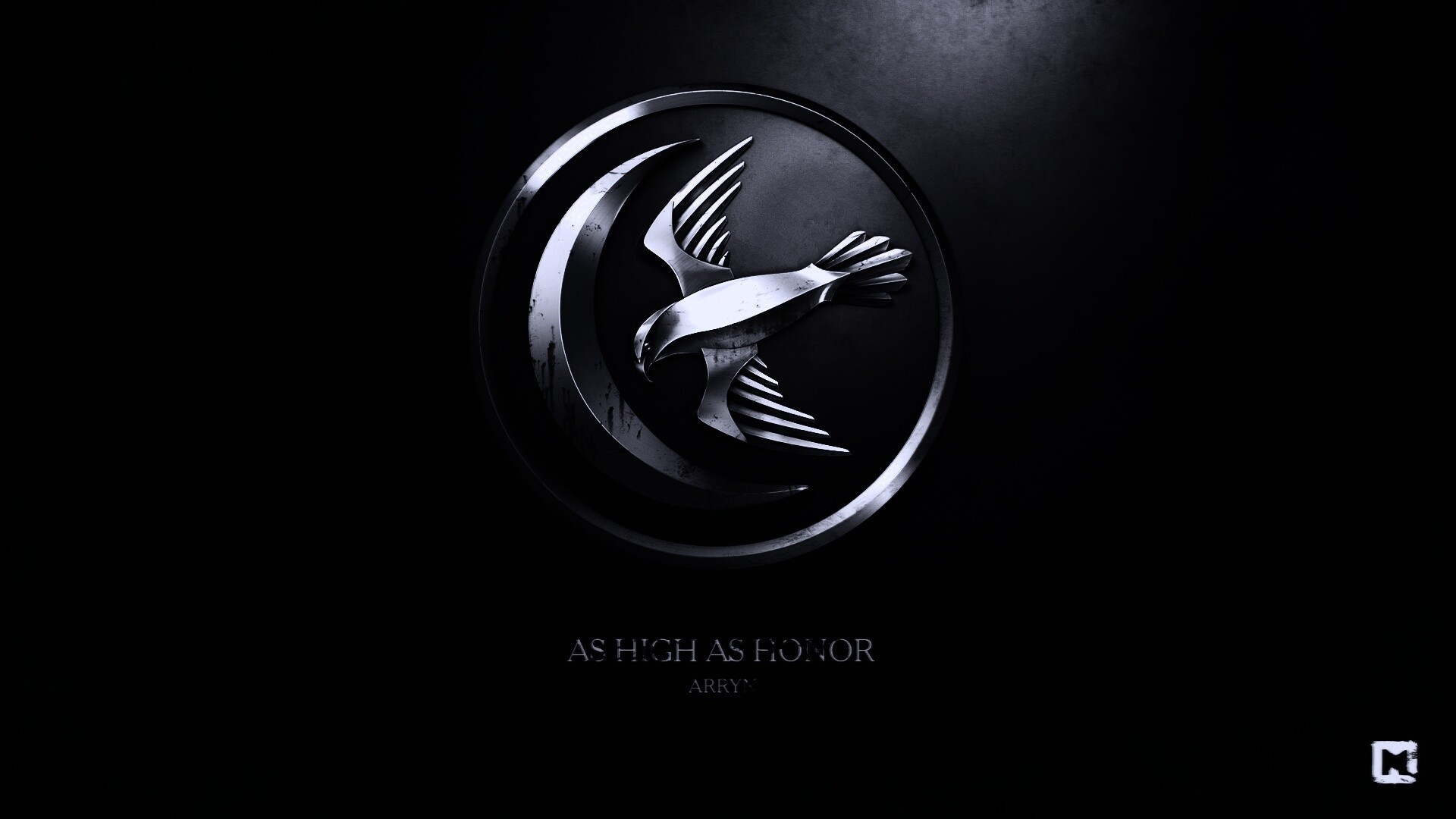 Металлический герб дома Аррен обои