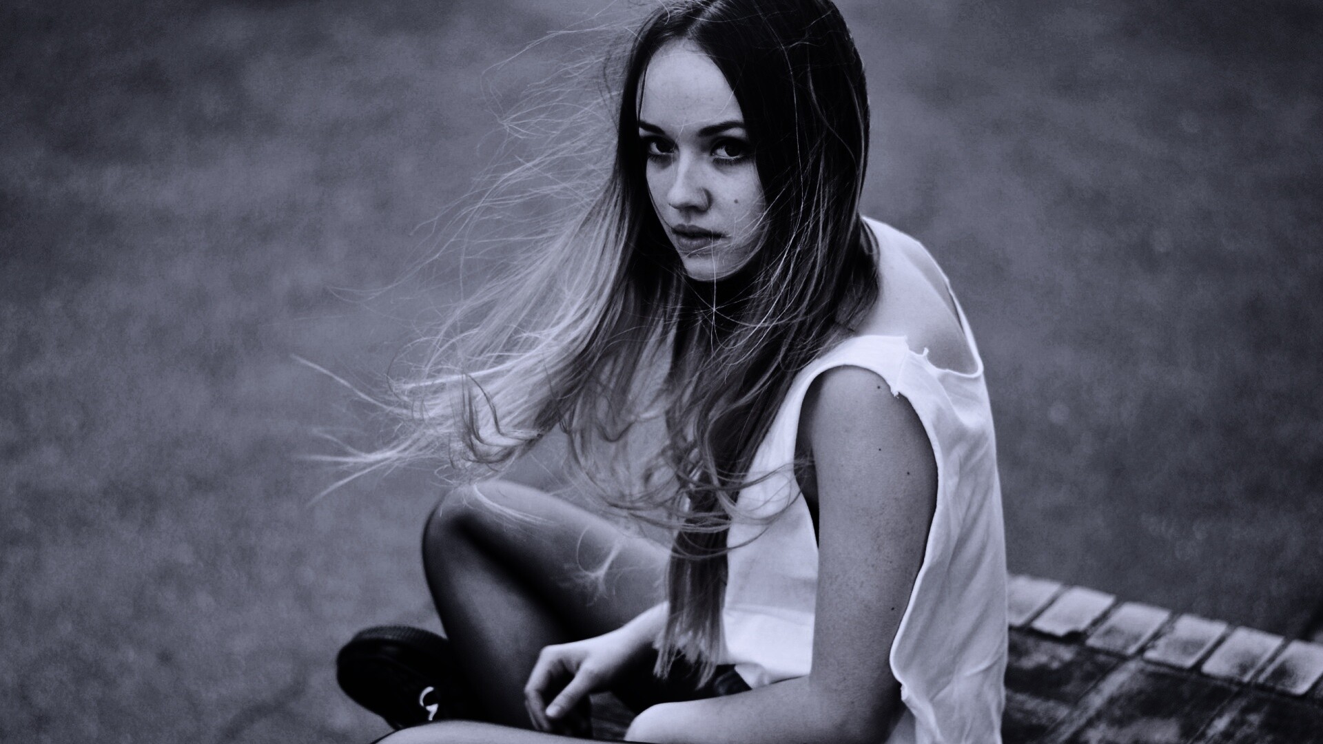 Девушка в образе модели обои