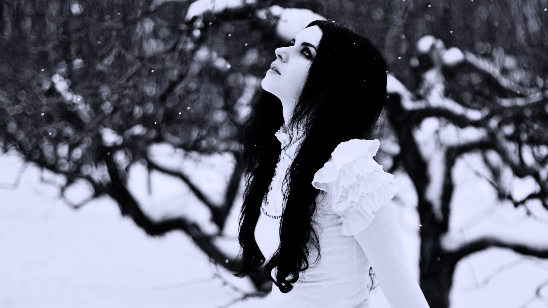 Белоснежная леди обои