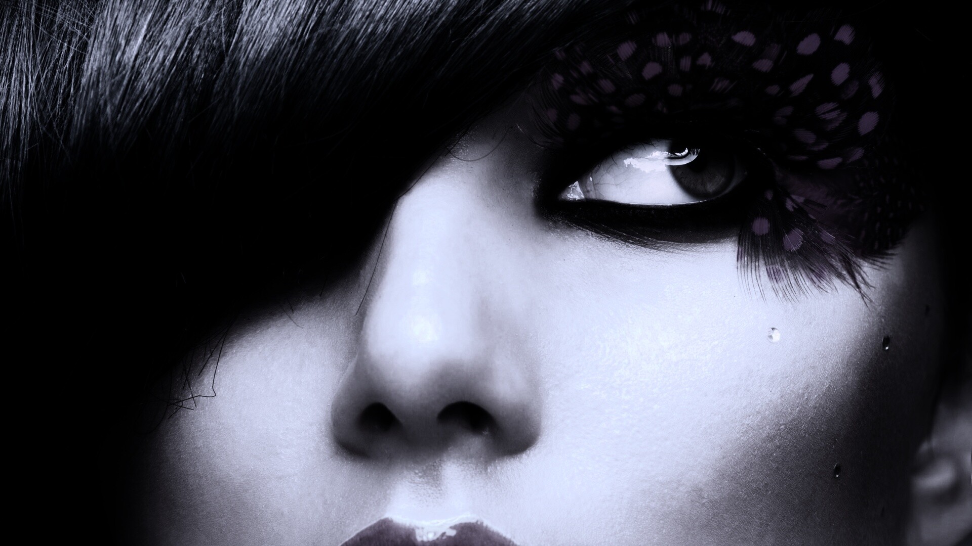 Макияж крупным планом обои