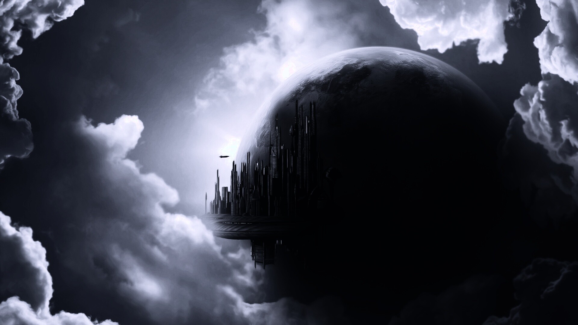 Небесный город обои