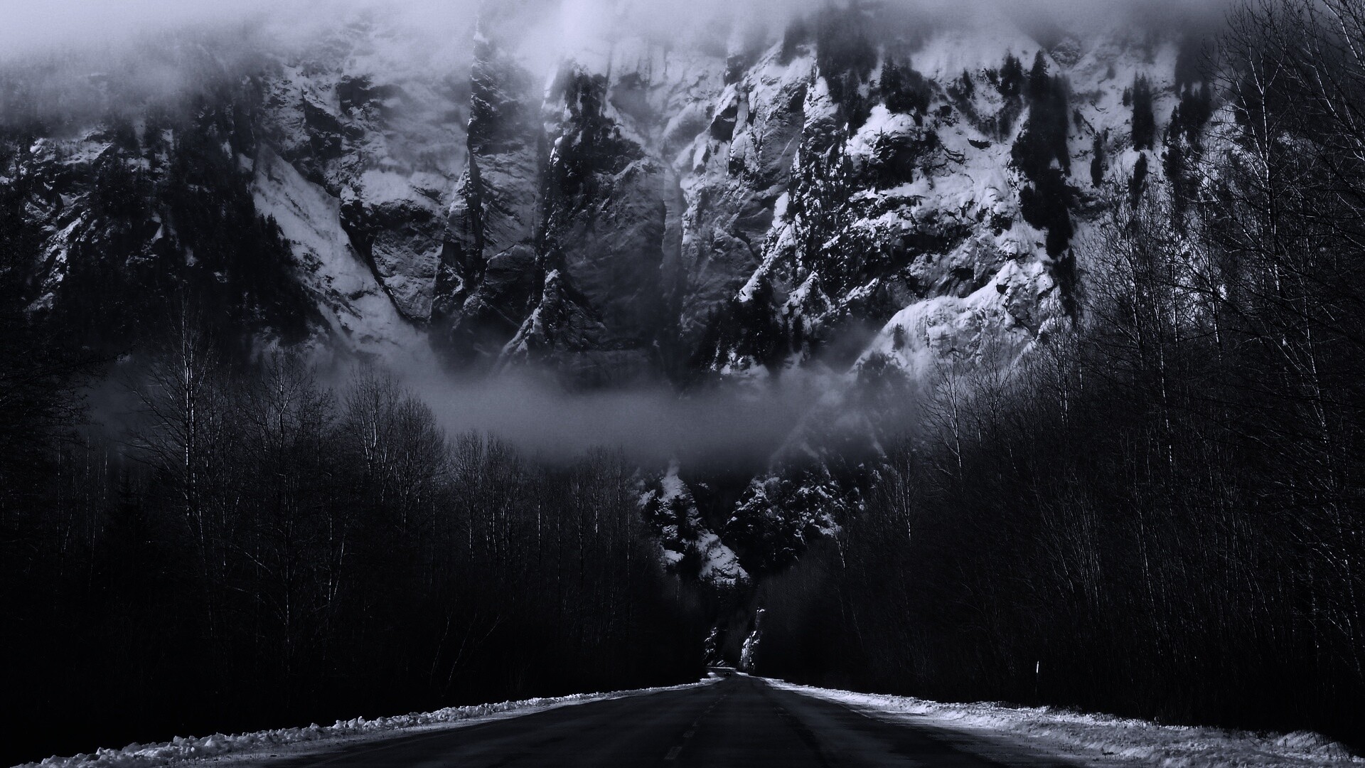 Дорога к скале обои