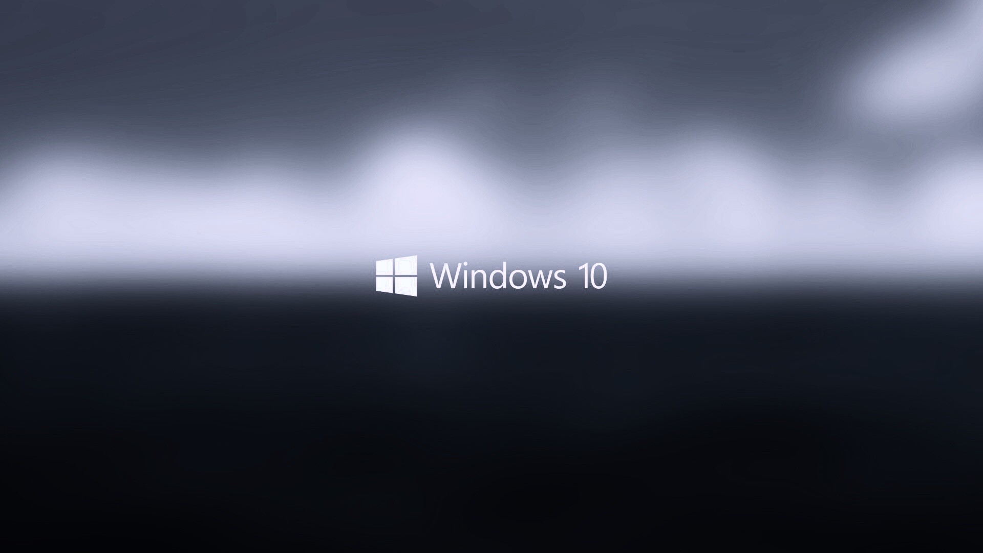 Windows 10 на синем фоне обои