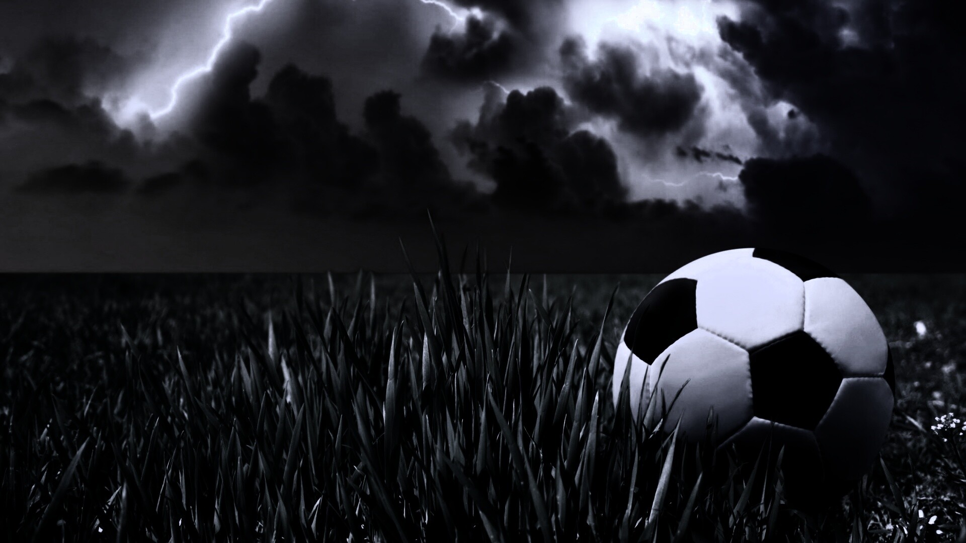 Футбольный мяч на газоне обои