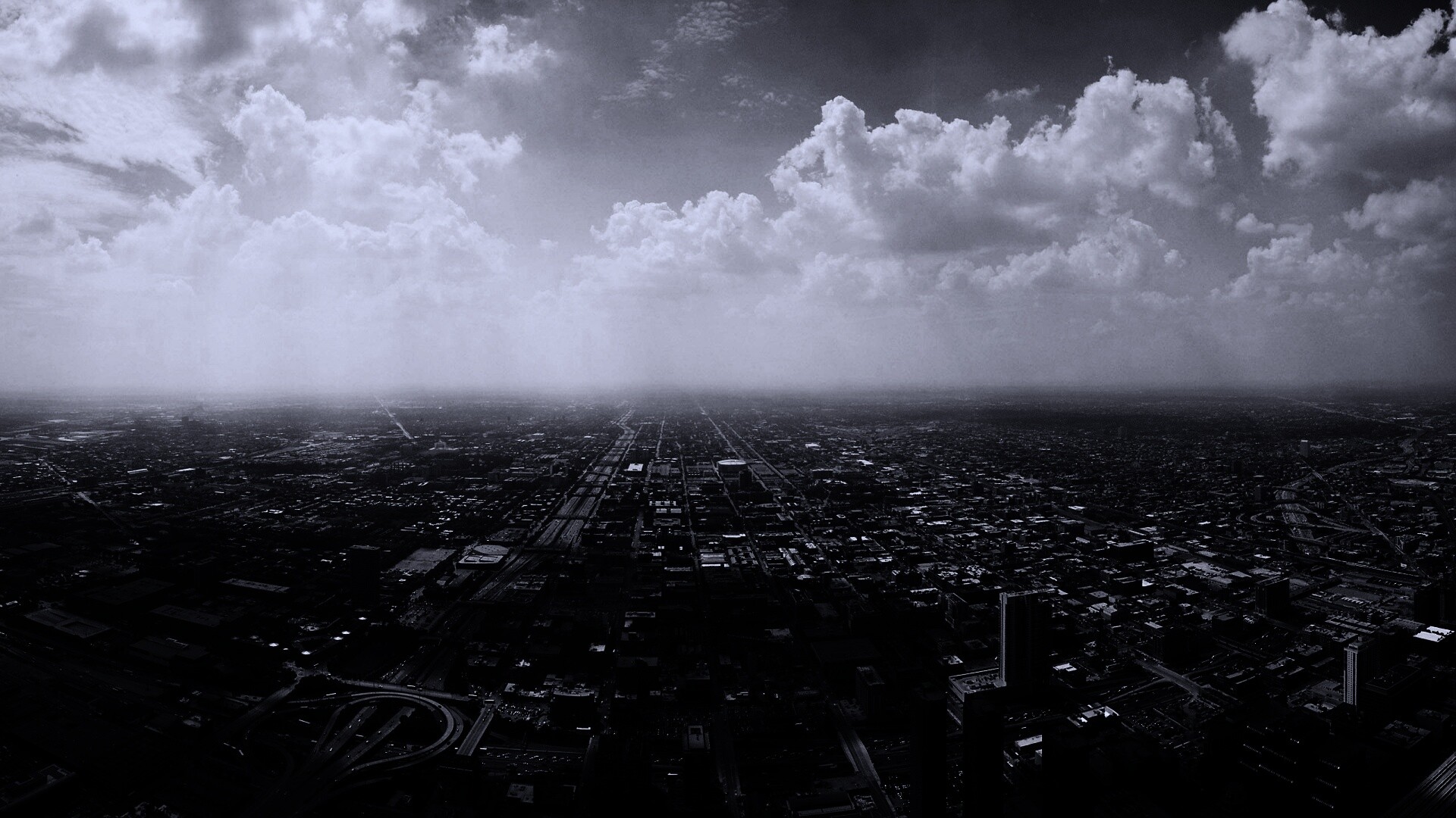 Город: вид сверху обои