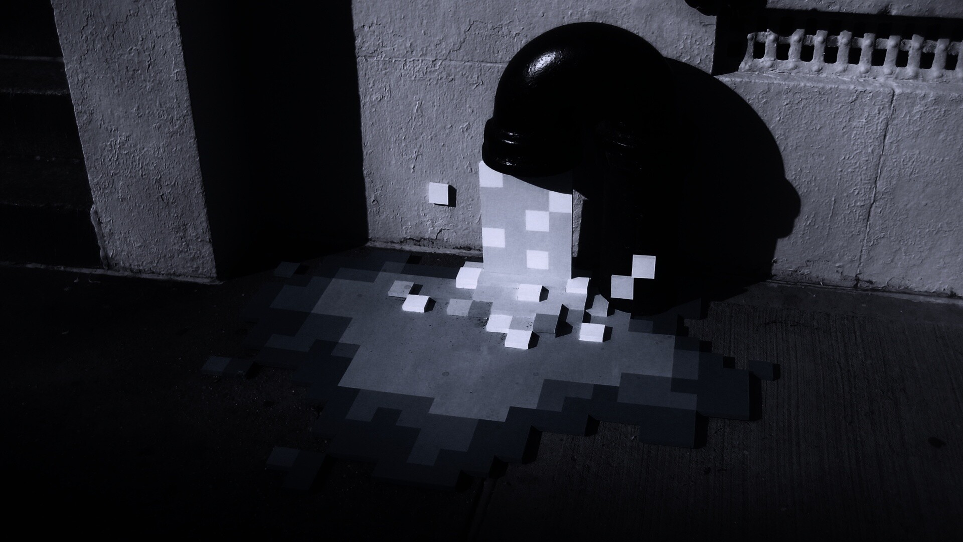 Пиксельный поток обои