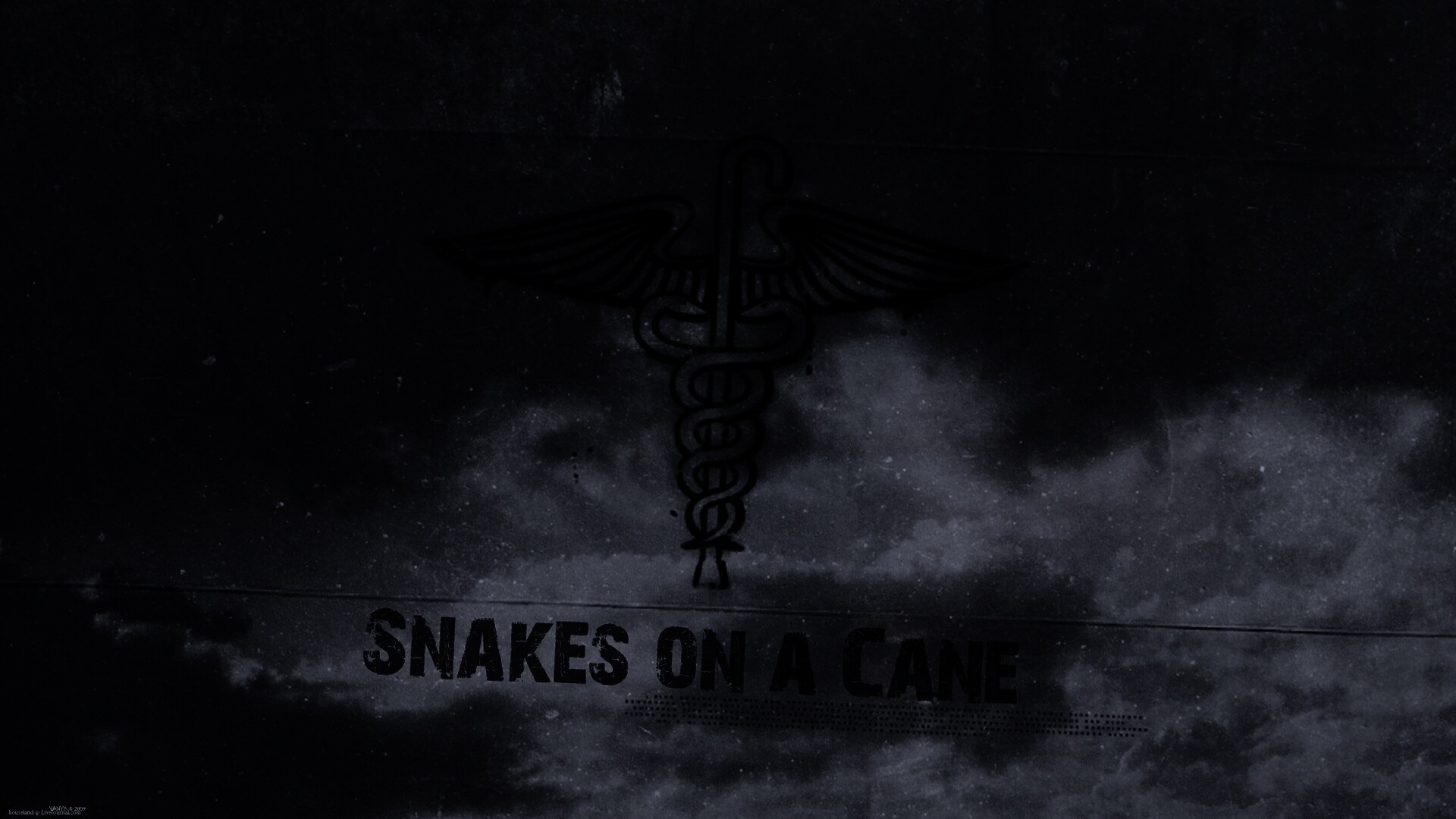 Змеи на трости обои