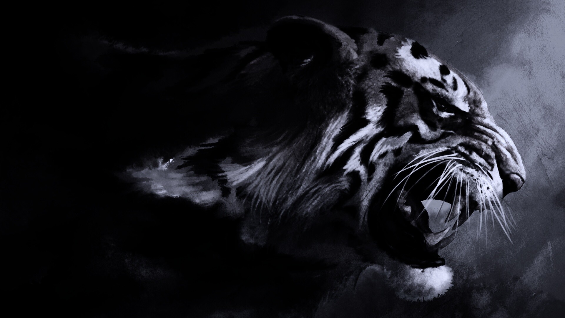 Картина с тигром обои