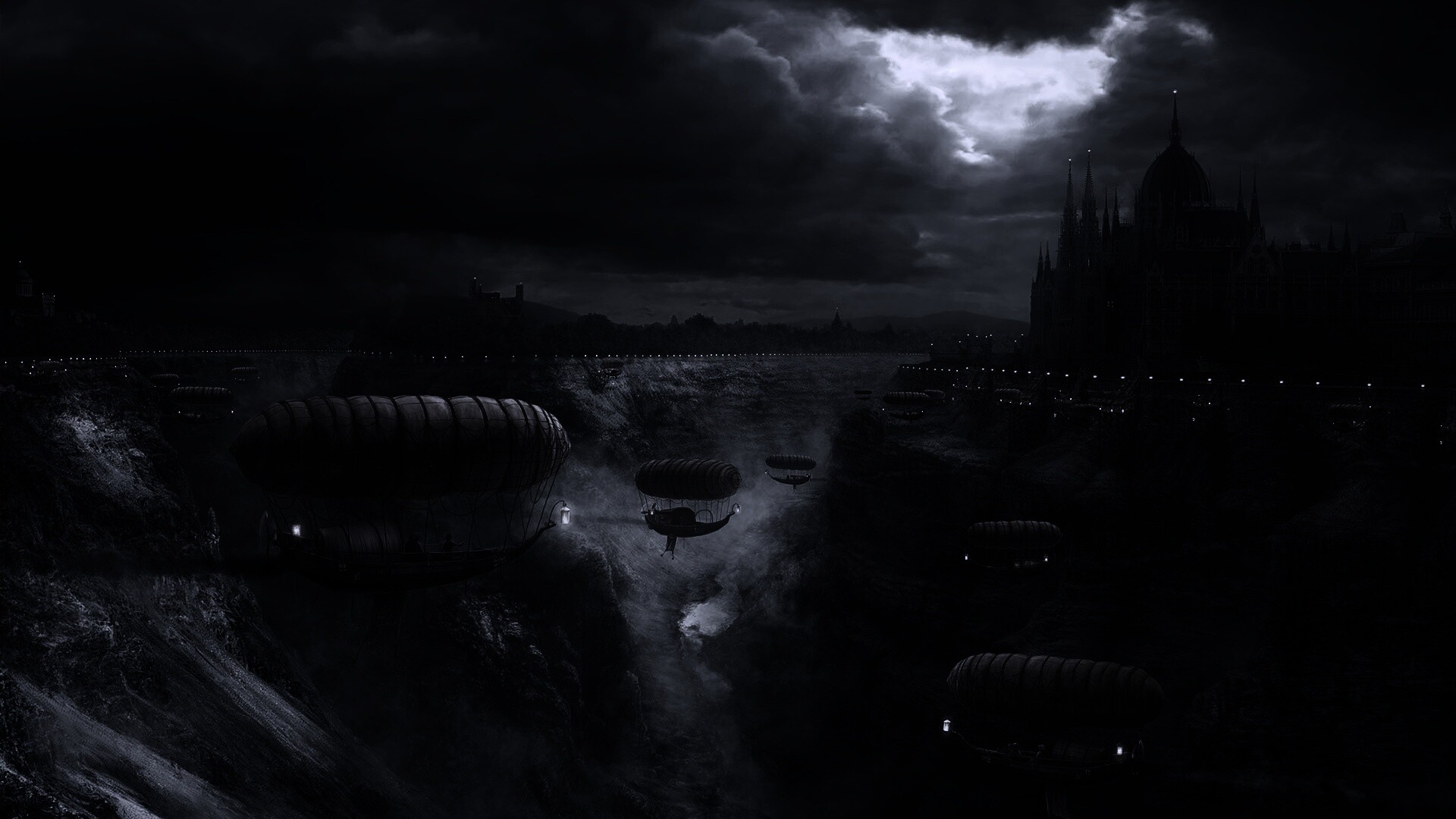 Фентезийный Будапешт обои