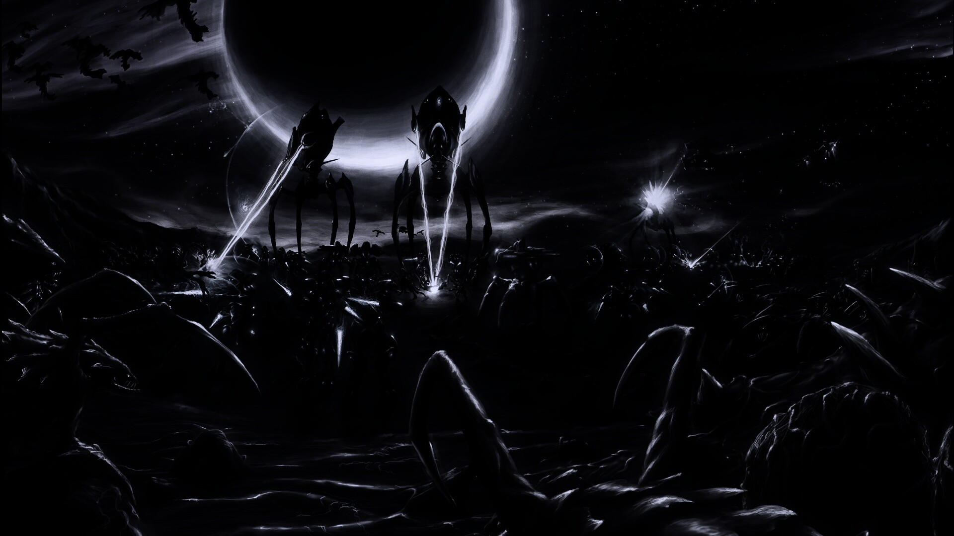 Протосы против зергов обои