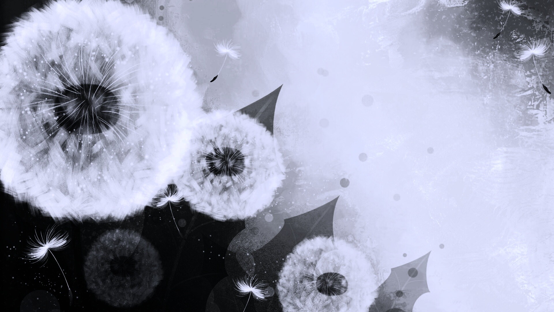 Одуванчики обои