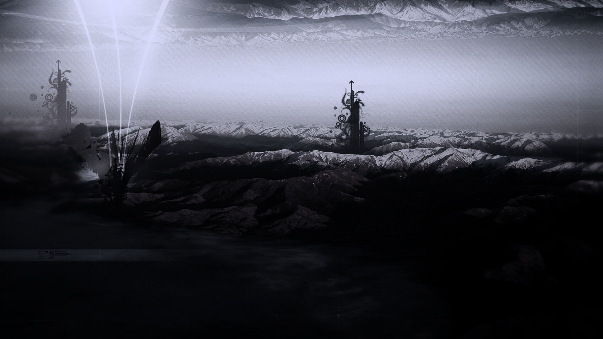 Горная абстракция обои