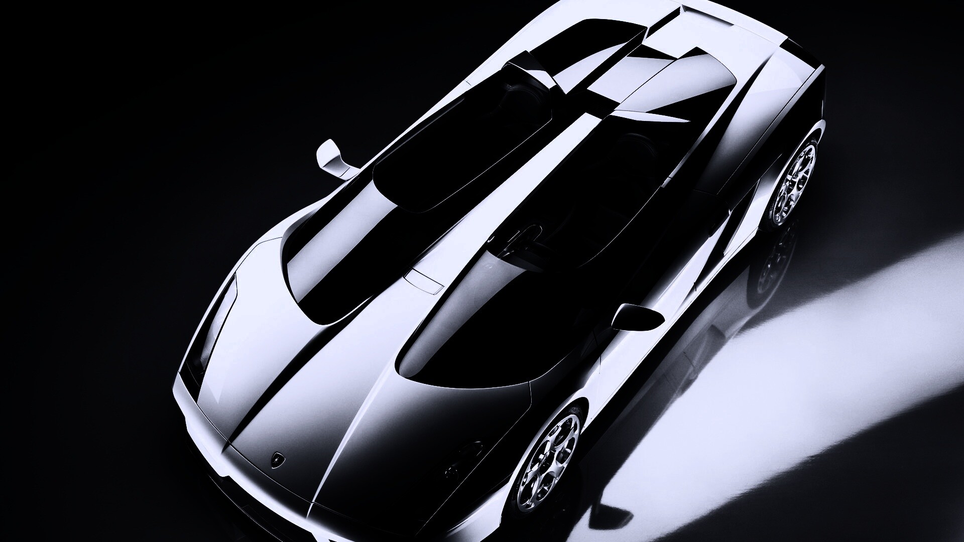 Светло-серый Lamborghini обои