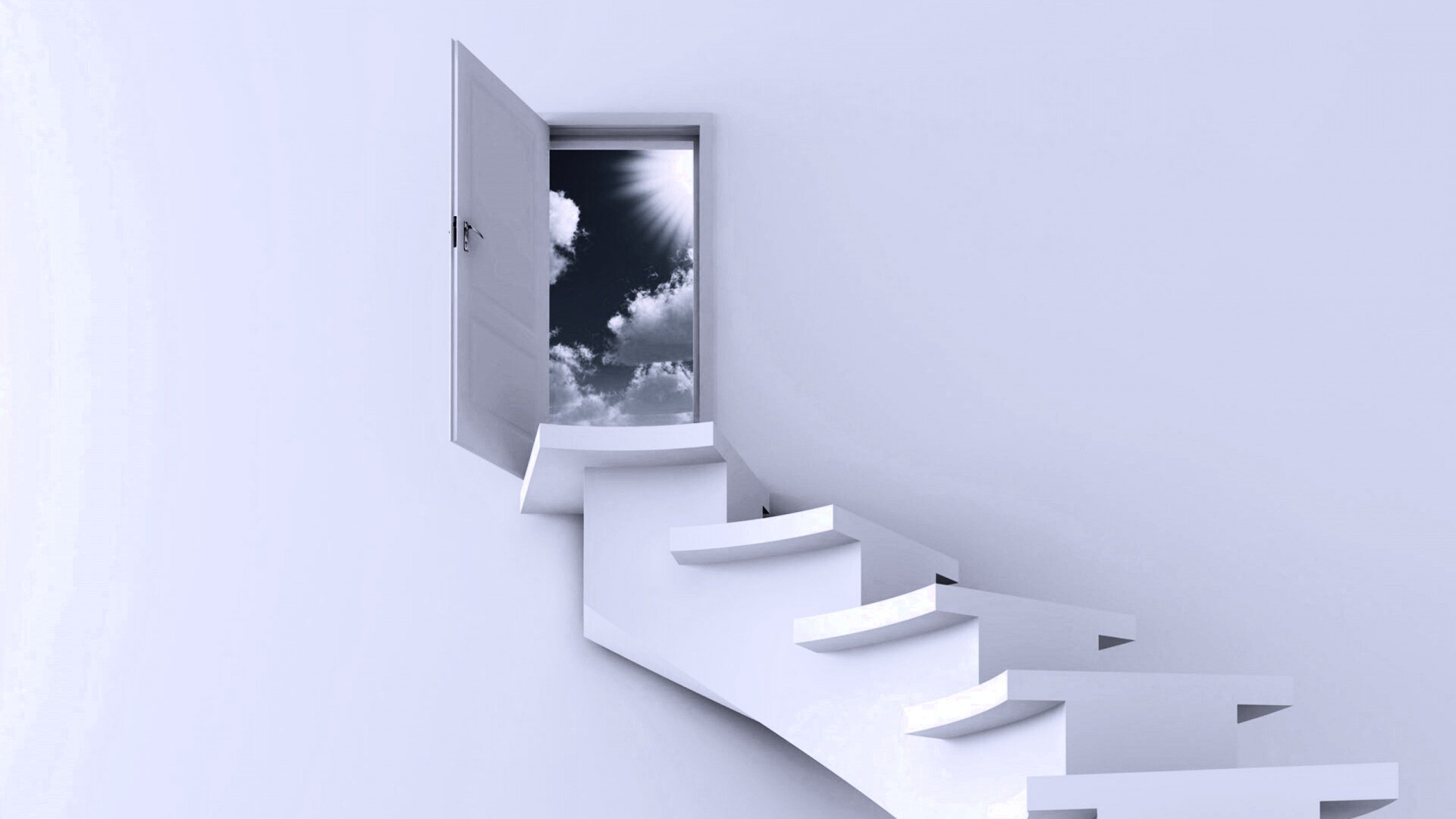 Лестница в небо обои